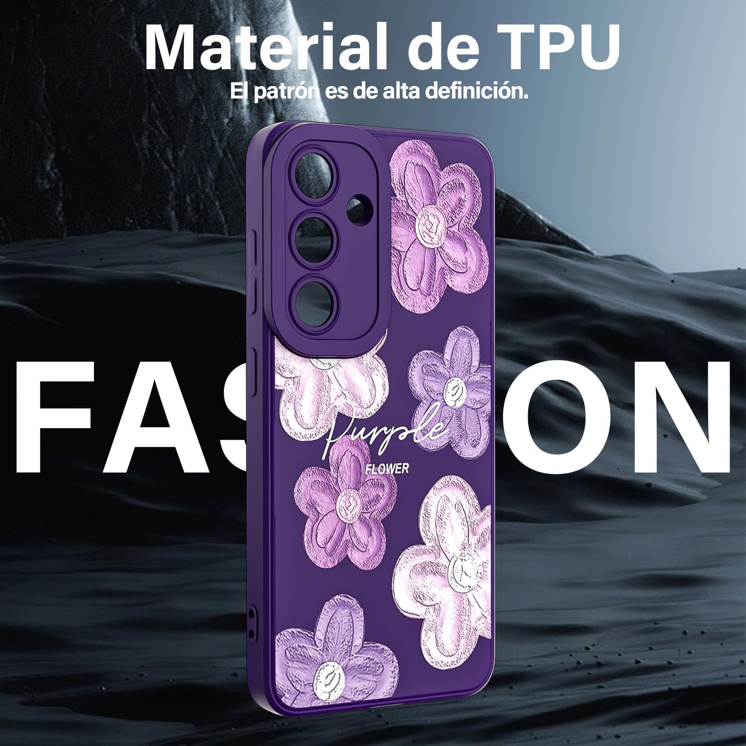 Threehao Funda para Samsung Galaxy S23, Ultra Delgado Flexible Suave TPU Silicona Carcasa con Moda Aesthetic Dibujos Flores, Antigolpes Anti-arañazos Protectora Case para Samsung S23