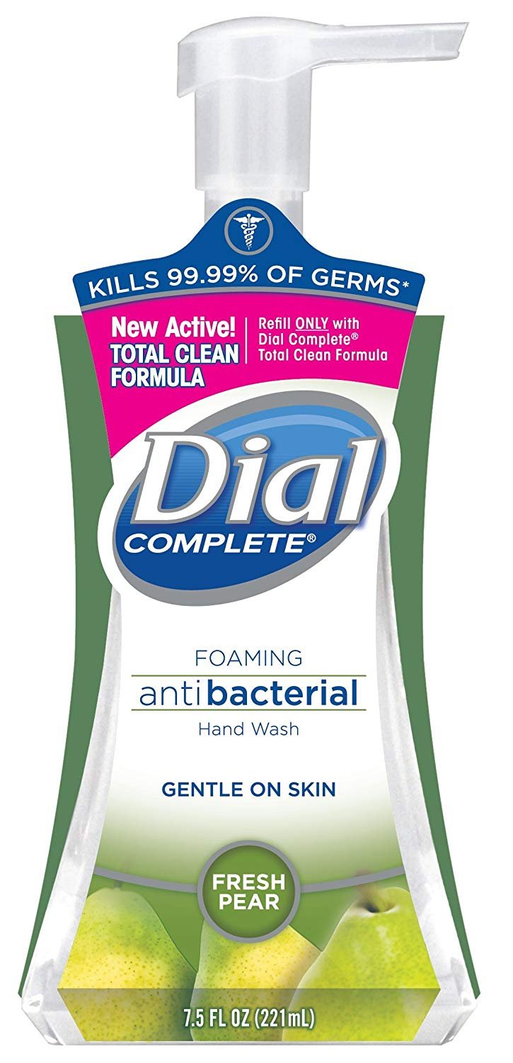 Dial Complete Antibacterial Foaming Hand Soap, 2-Scent Variety Pack, 7.5 Fluid Ounces Each (Pack of 5)