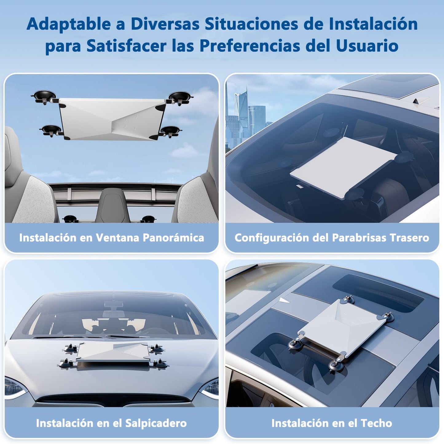 Kit de Mount para Starlink Mini para Coche, Kit de Montaje con Ventosa para Starlink Mini para Ventana y Techo Corredizo de Coche, Base para Starlink Mini, Mini Soporte para Starlink Mini, Accesorios