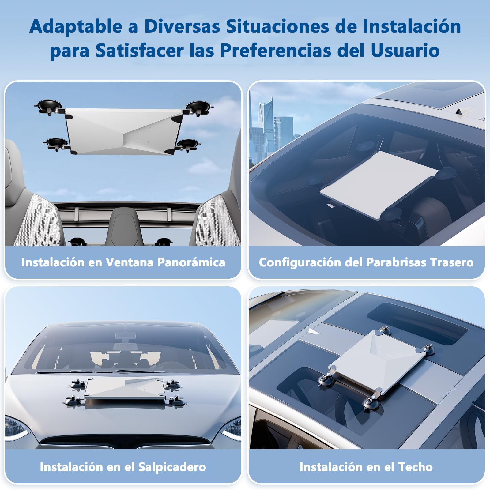 Kit de Mount para Starlink Mini para Coche, Kit de Montaje con Ventosa para Starlink Mini para Ventana y Techo Corredizo de Coche, Base para Starlink Mini, Mini Soporte para Starlink Mini, Accesorios