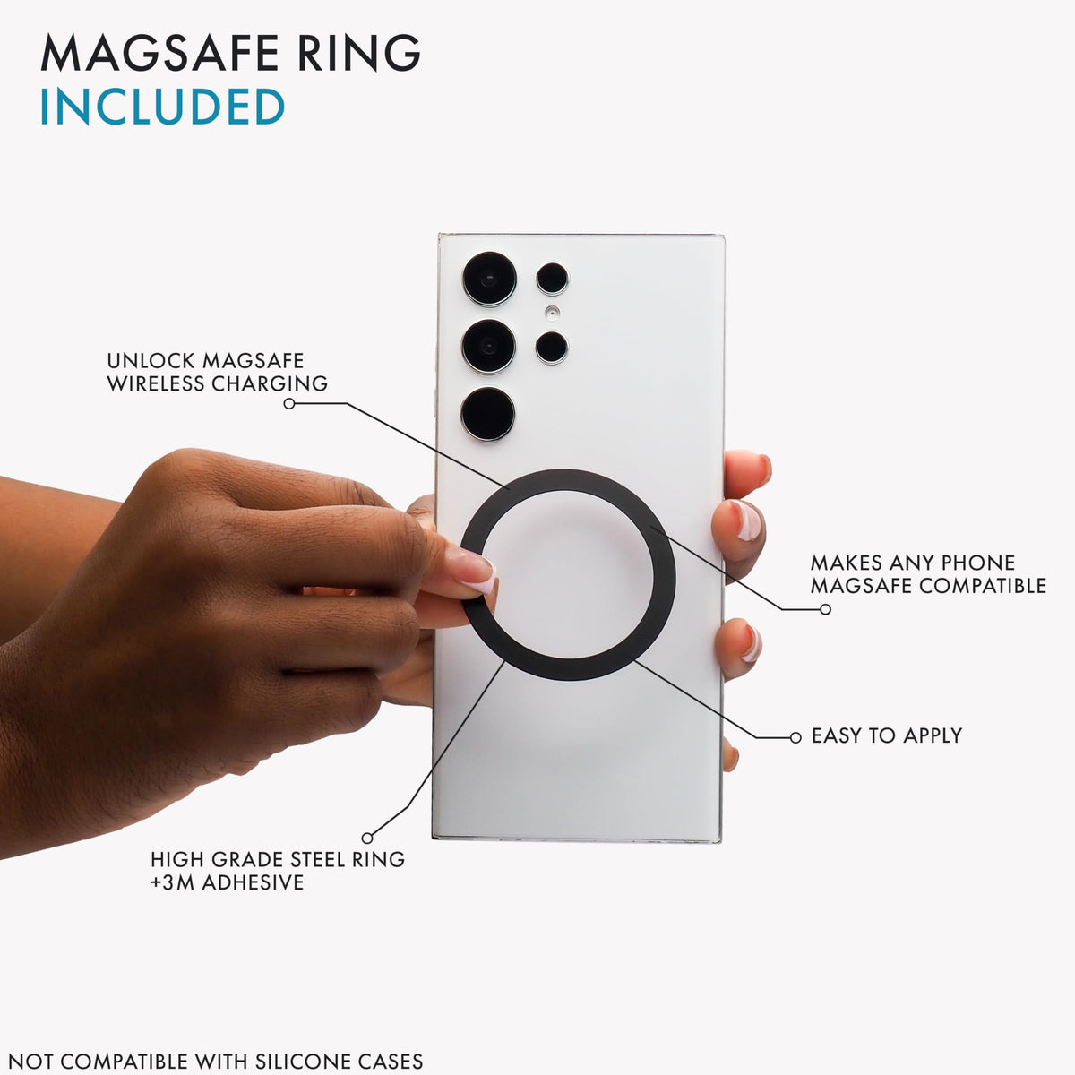 Agarre para Teléfono LOVEHANDLE Leopardo con MagSafe y Soporte