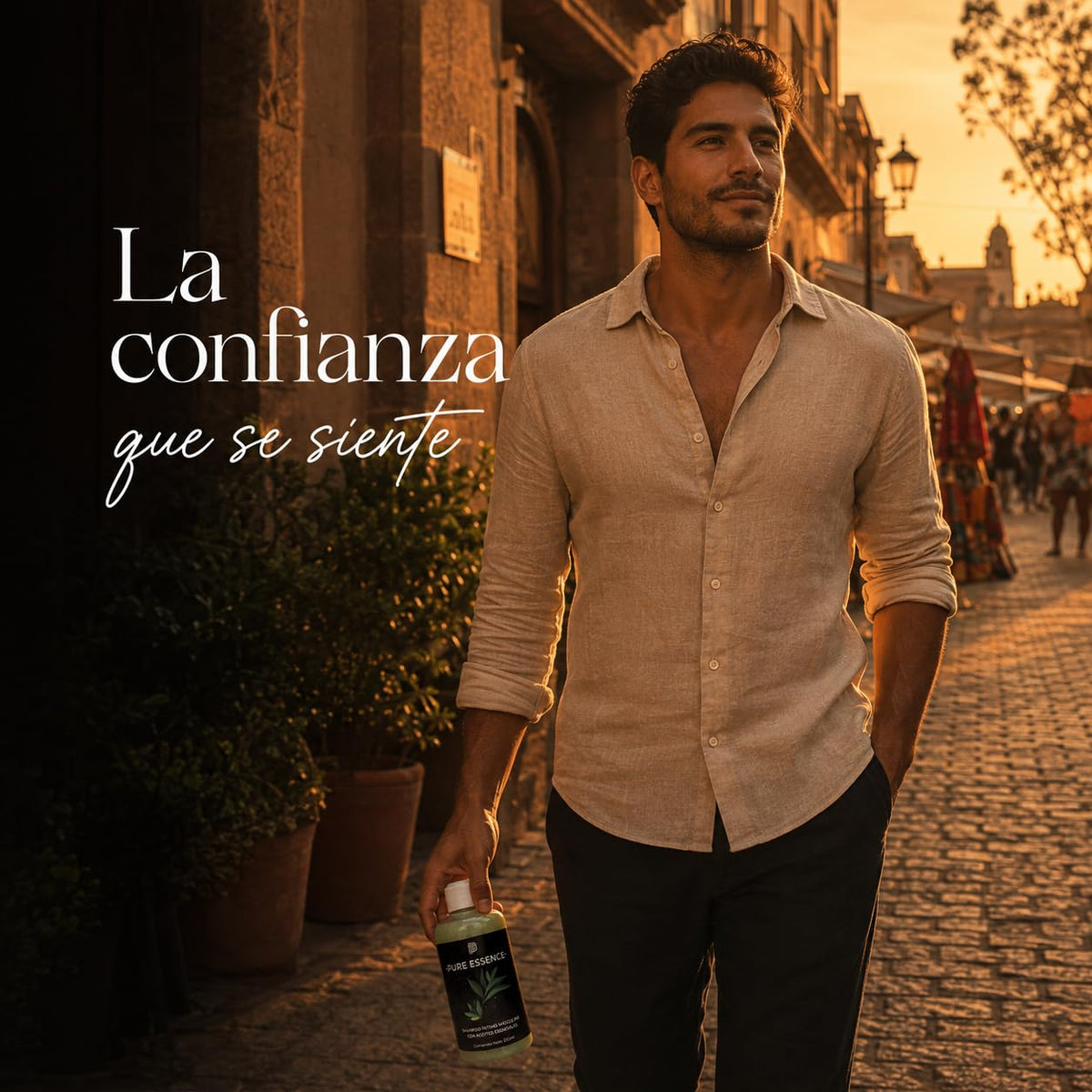 Shampoo Íntimo Para Hombre - Beauty Freedom Pure Essence 250ml - Jabón Íntimo - Con Aceites Esenciales De Romero, Lavanda Y Orégano - Gel Íntimo - Con Manzanilla Aloe Vera Y Vitamina E