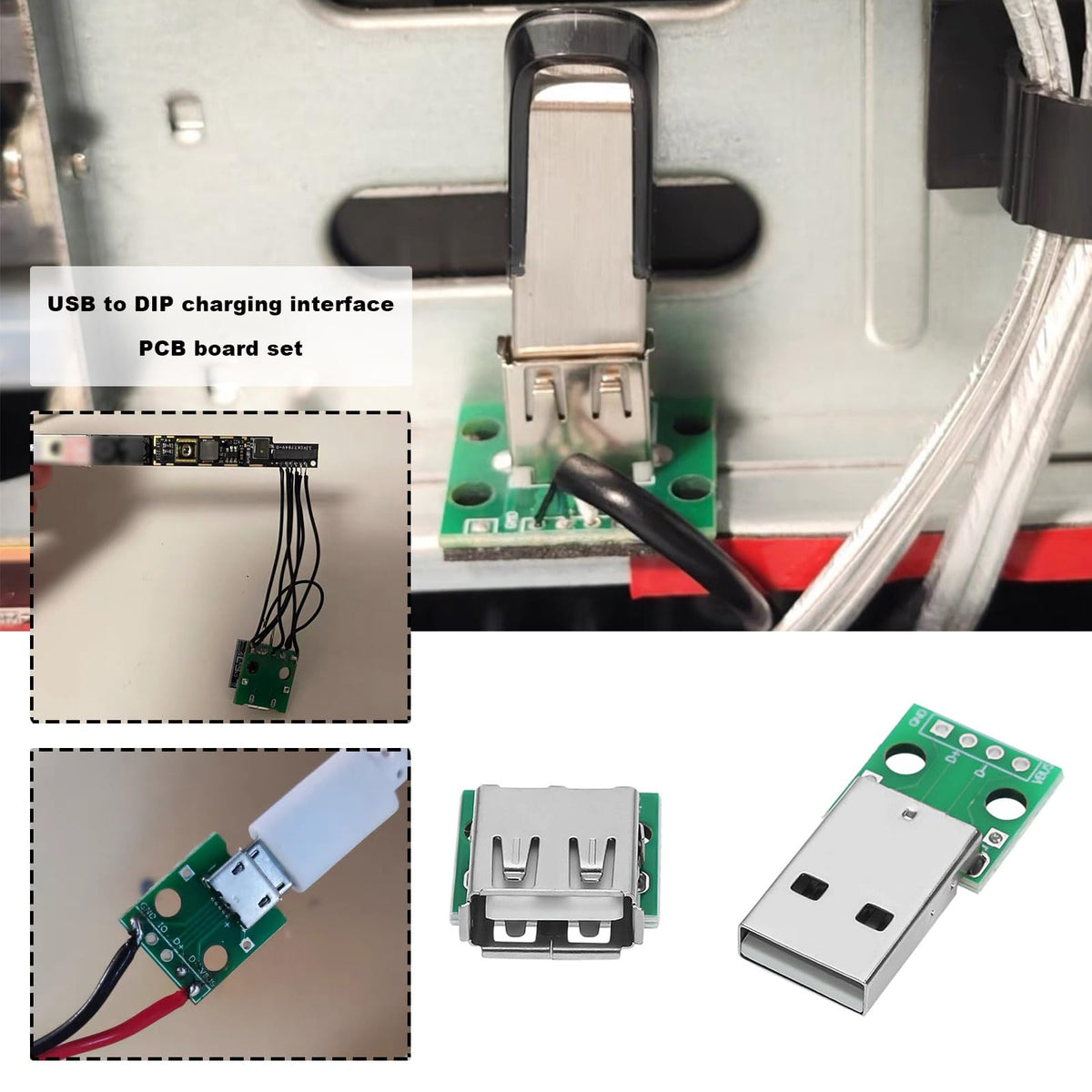 Módulo Adaptador Convertidor USB a DIP Breakout Be In Your Mind Verde 18 Unidades