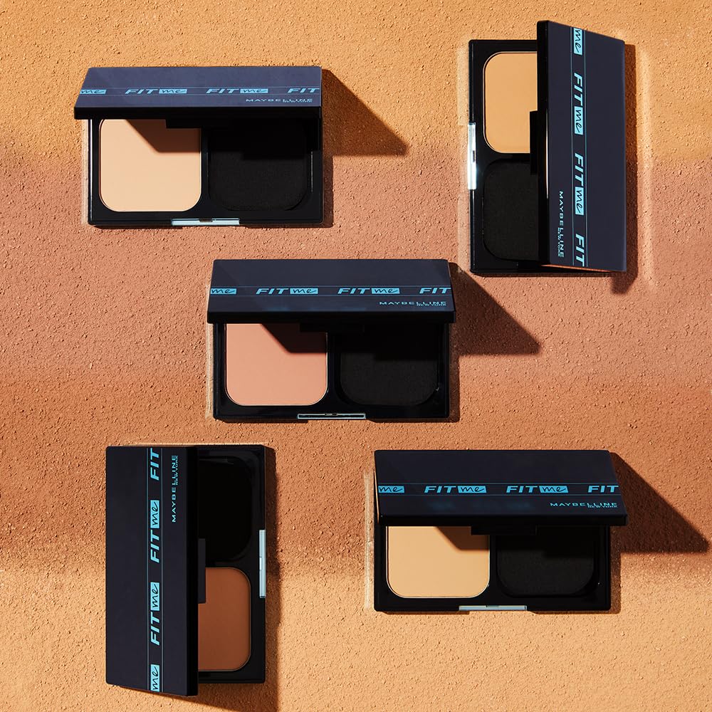 Base de maquillaje en polvo Maybelline Fit Me Natural Beige FPS 44 24h
