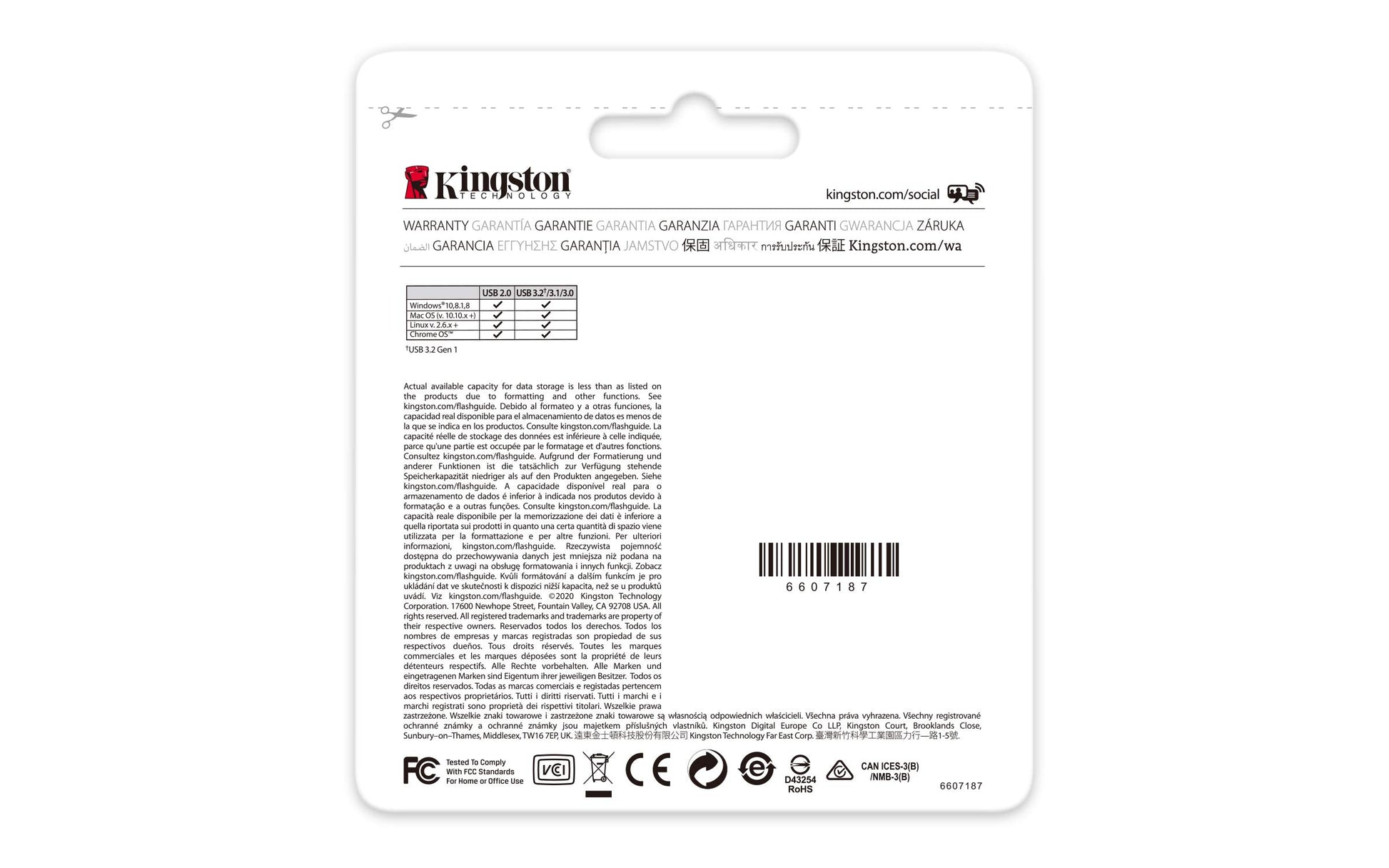 Kingston USB Data Traveler Exodia M, Capacidad: 64GB, Kit (2x64GB) USB 3.2 Gen 1 (DTXM/64GB)