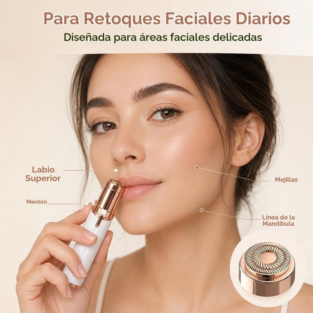 Cabezales de repuesto para Flawless Generation 2, compatibles con removedor de vello facial sin defectos para mujeres, cuchillas de repuesto de doble halo Gen 2, paquete de 6