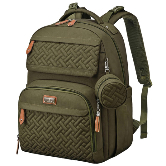 Mochila Cambiadora BabbleRoo Verde con Colchoneta para Bebé Unisex