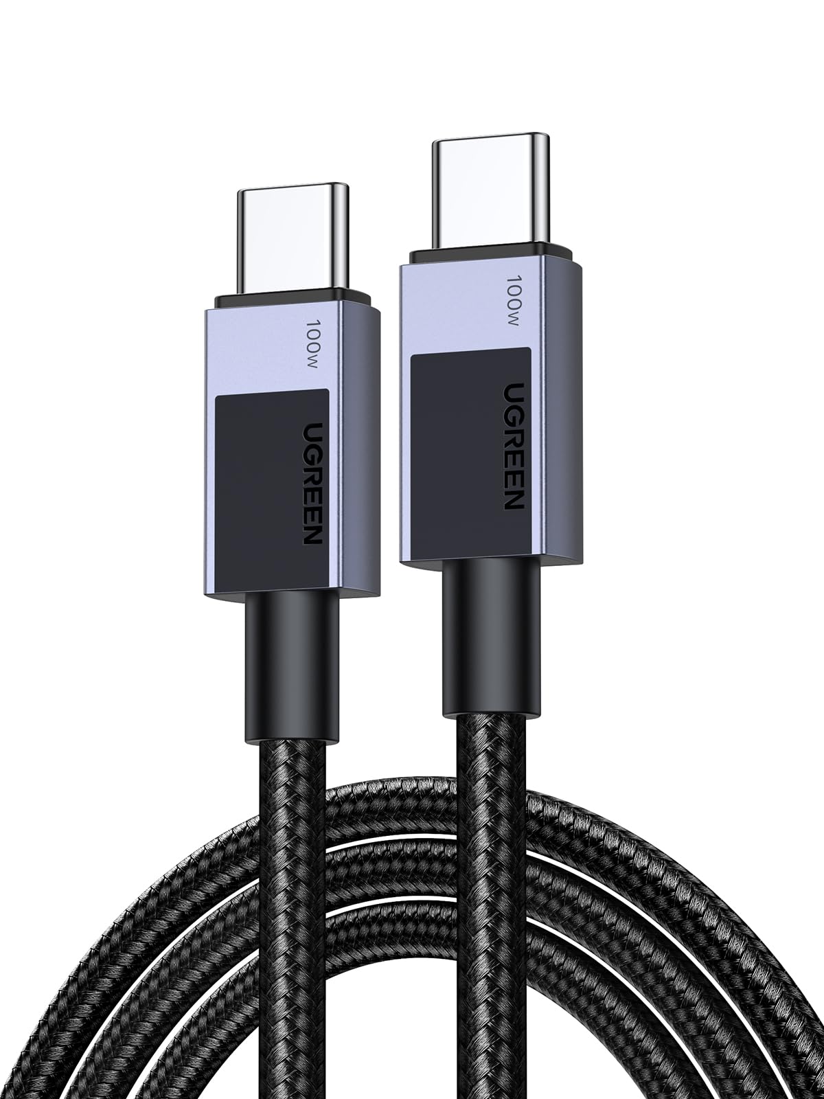 Cable USB C UGREEN 100W Negro Carga Rápida PD 3.0 2M Compatible con MacBook Air para Hombre