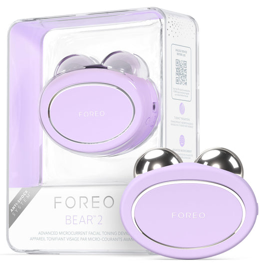 Masajeador Facial Eléctrico FOREO BEAR 2 Lavander con Microcorrientes y Radiofrecuencia para Belleza Reafirmante