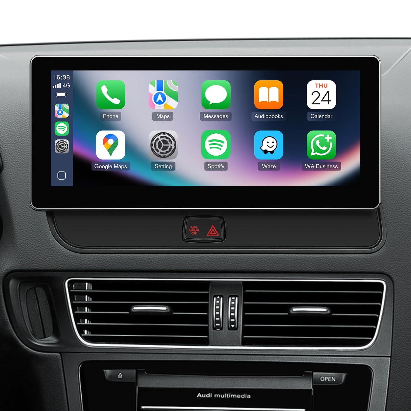 APEXNAV - Estéreo de 26 cm para Audi Q5 SQ5 2009-2017 MMI 3G inalámbrico CarPlay