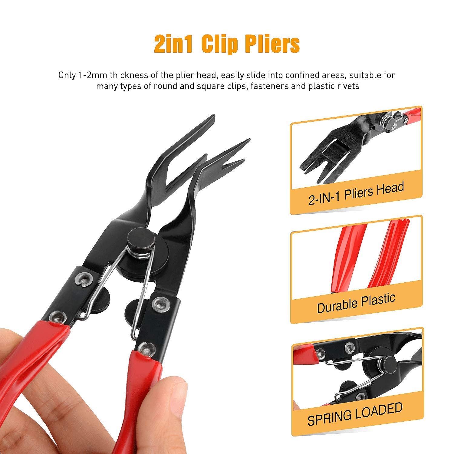 GOOACC - Clips GRC, removedor de sujetadores de 3 piezas