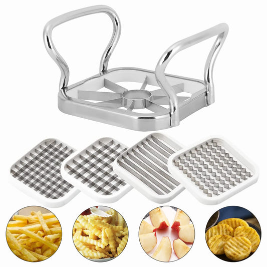 Cortador de Papas de Acero Inoxidable 5 en 1 para Cocina