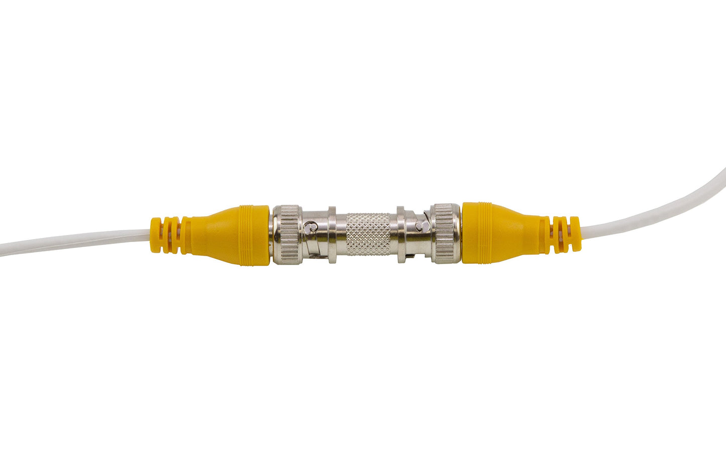 InstallerCCTV Cable de extensión de cámara de 100 pies, cable de alimentación y video BNC todo en uno prefabricado con conector para sistema de video de cámara de seguridad CCTV - Blanco