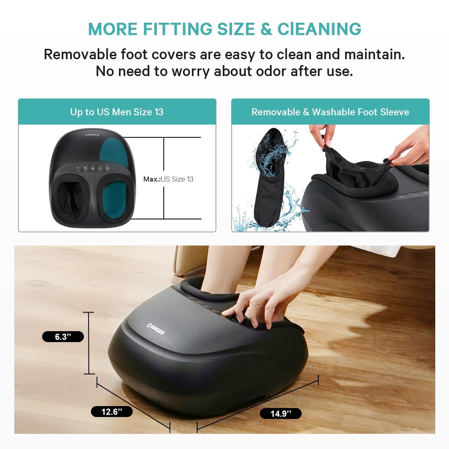 Masajeador de Pies Shiatsu con Calor y Control Remoto para Dolor de Neuropatía