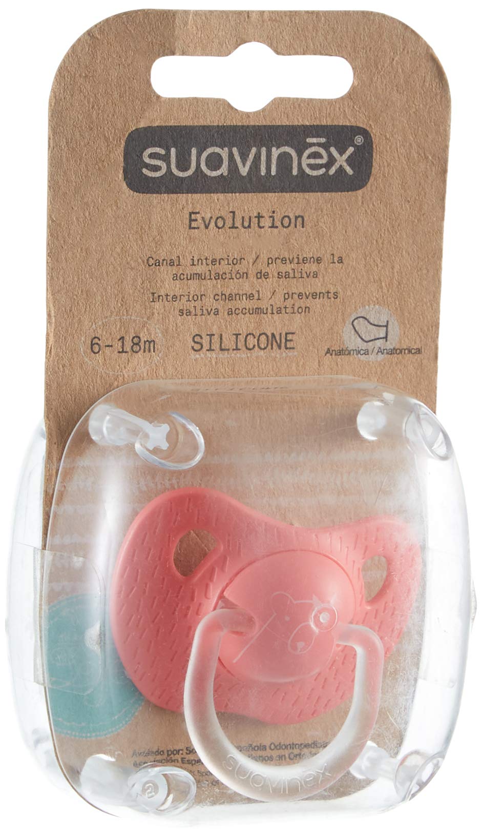 CHUPON ANAT. SILICON 6-18M "MEANINGFUL LIFE" ROSA SUAVINEX
