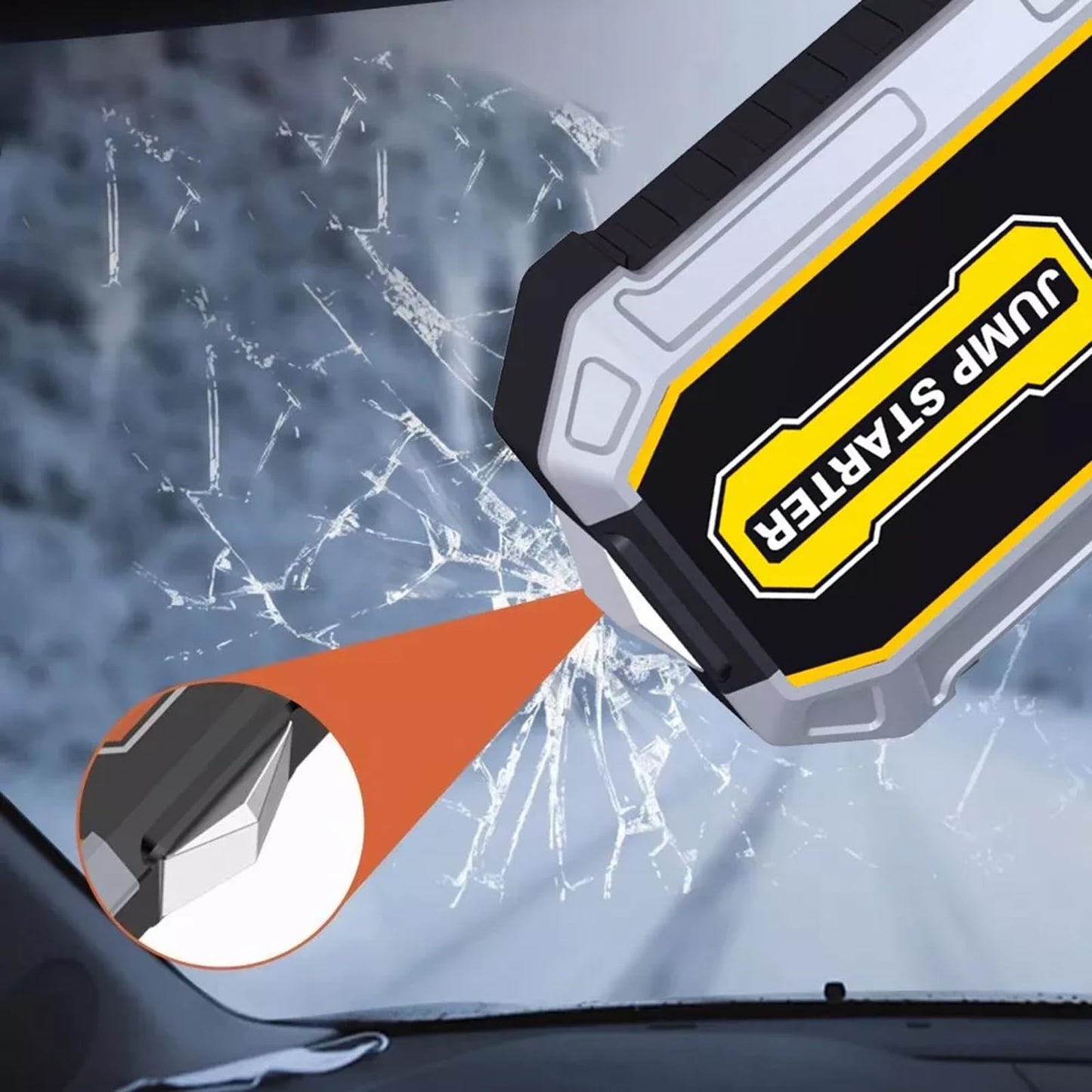 Arrancador de Batería de Coche de 3000A, Arrancador de Baterias LCD Portátil, Arrancador de Baterias de Auto con Pantalla Digital Carga Rápida USB y Linterna, para Vehículos de Gasolina/Diésel de 12V