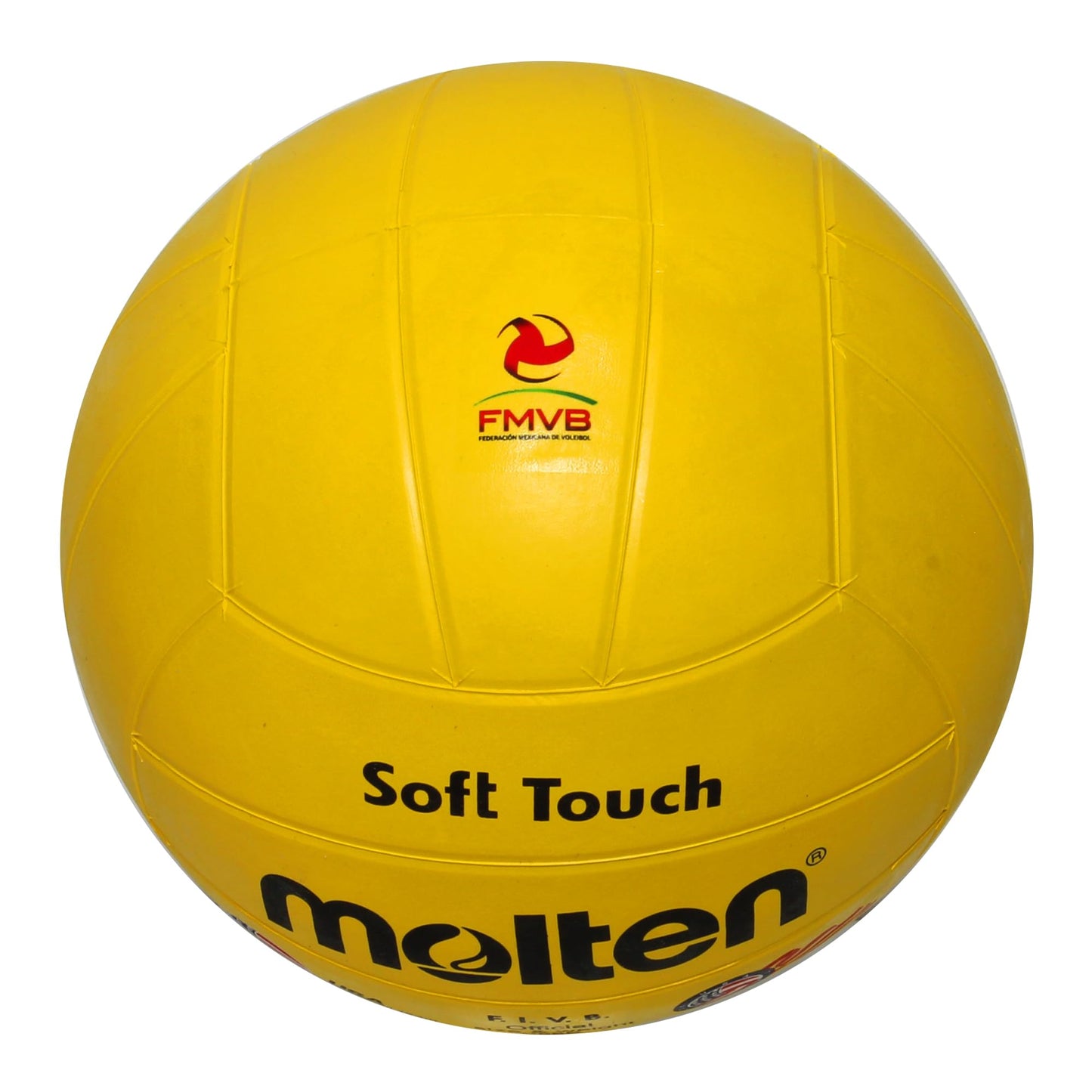Balón de Voleibol Molten Amarillo Soft Touch Interior Talla 5 FIVB Oficial