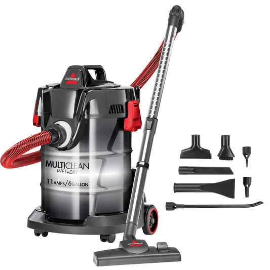 Bissell PowerClean - Aspirador para Tienda húmeda/Seca, Aspiradora Solamente, Black Multiclean, 1
