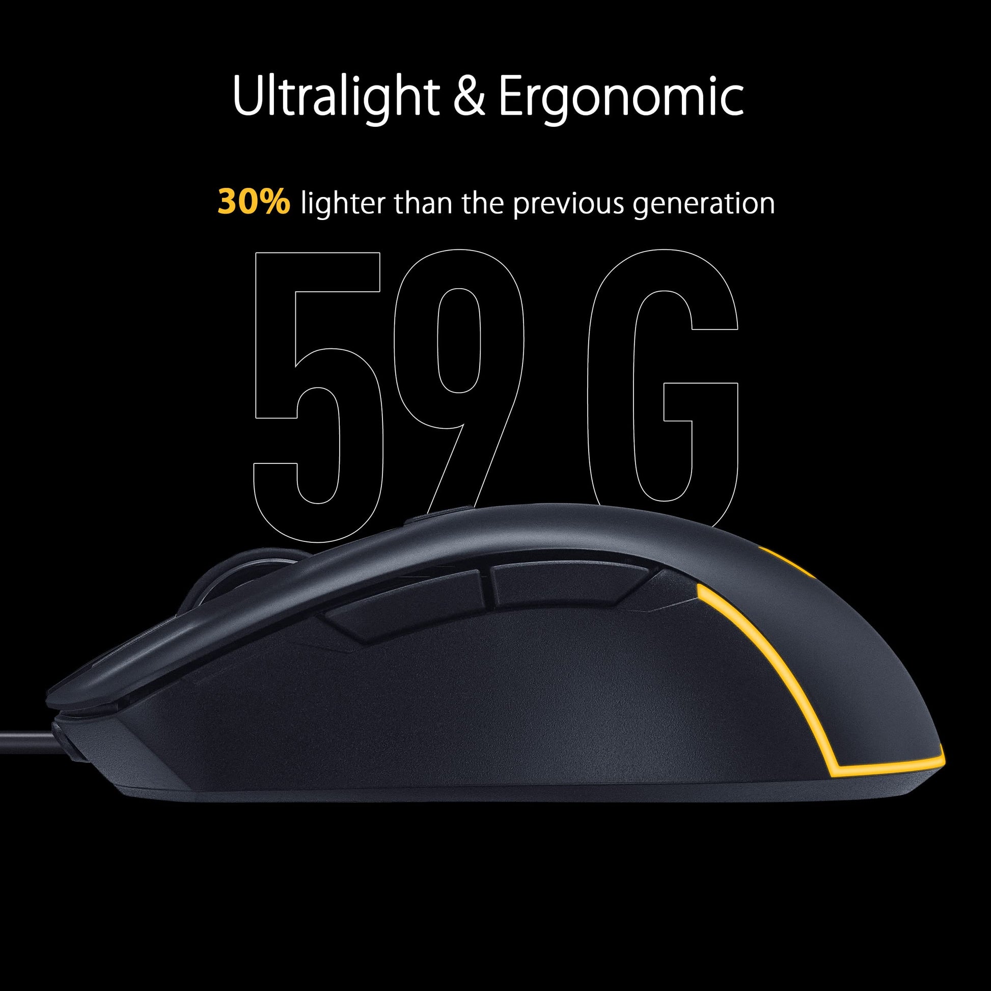 Mouse Gaming ASUS TUF Negro Ligero y Resistente IP56