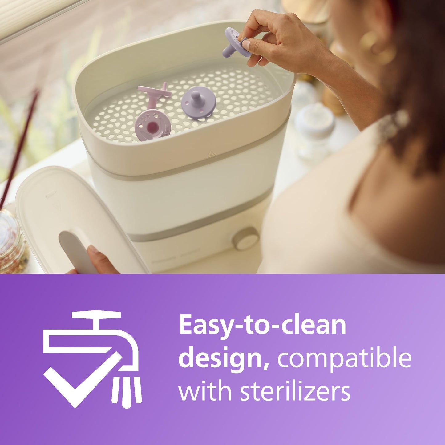 Chupetes Philips Avent lila rosa pastel para Bebés de 3 a 18 Meses