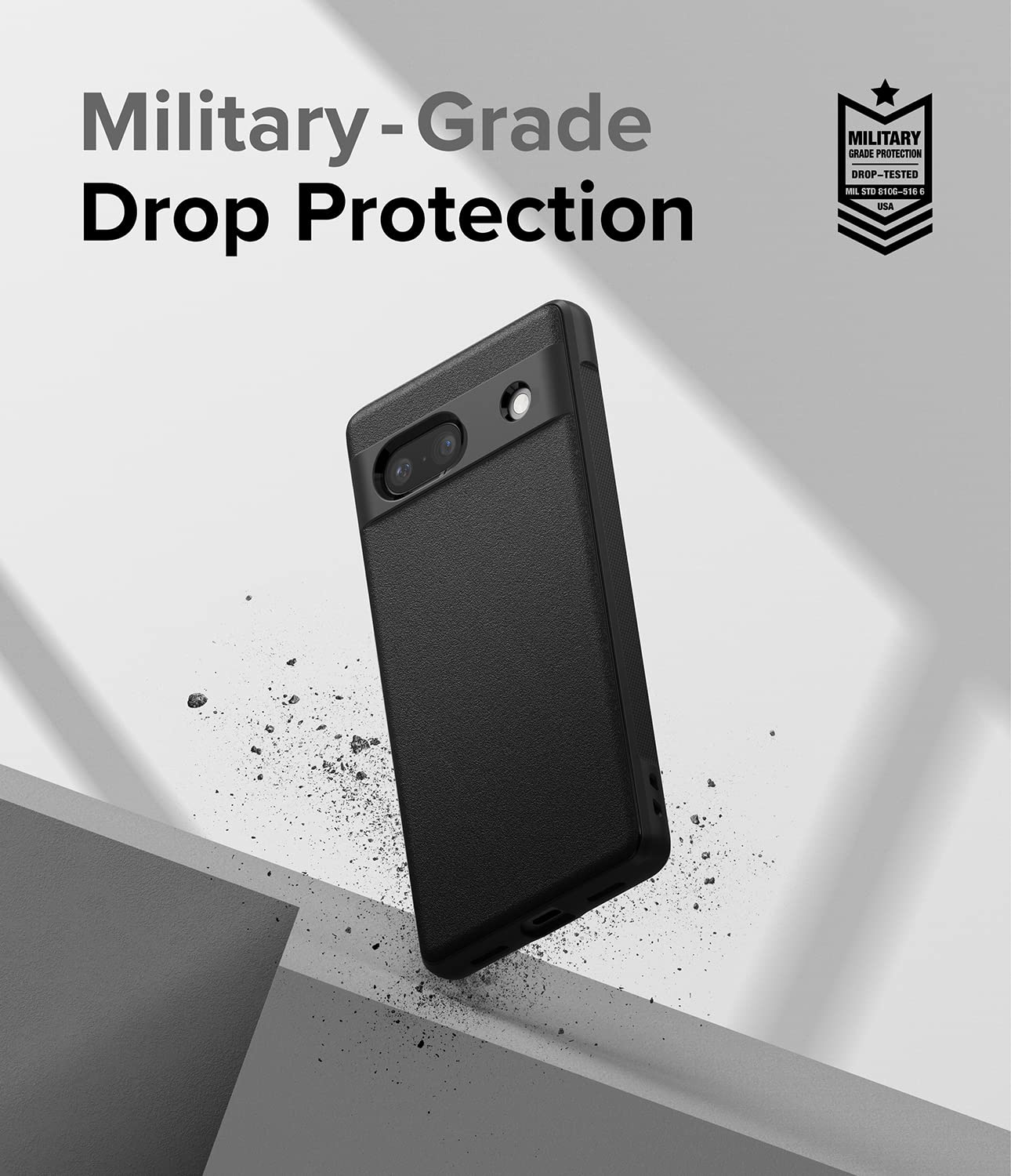 Funda Ringke Onyx Google Pixel 7a 5G Negro Antideslizante con Protección Adicional