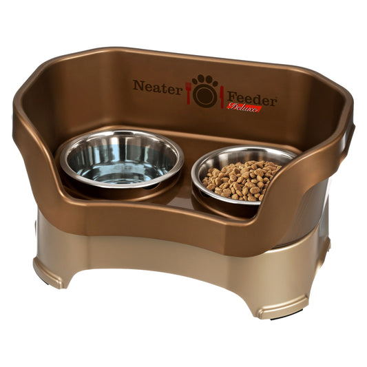 Cuencos Elevados Neater Feeder Acero Inoxidable Antideslizantes para Comedor Doble