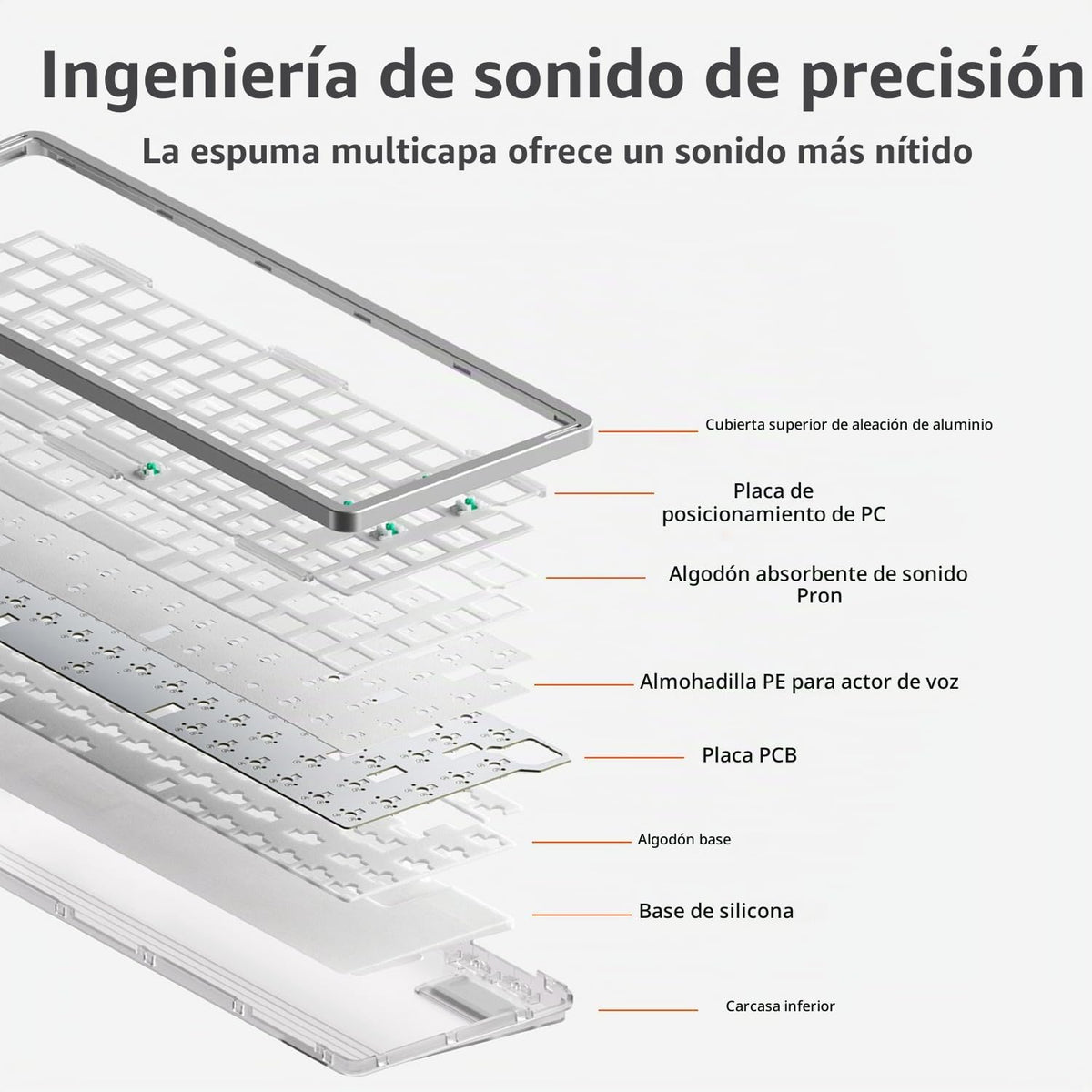 Teclado Mecánico Inalámbrico nuphy Air100 V3 con Perilla Multifuncional