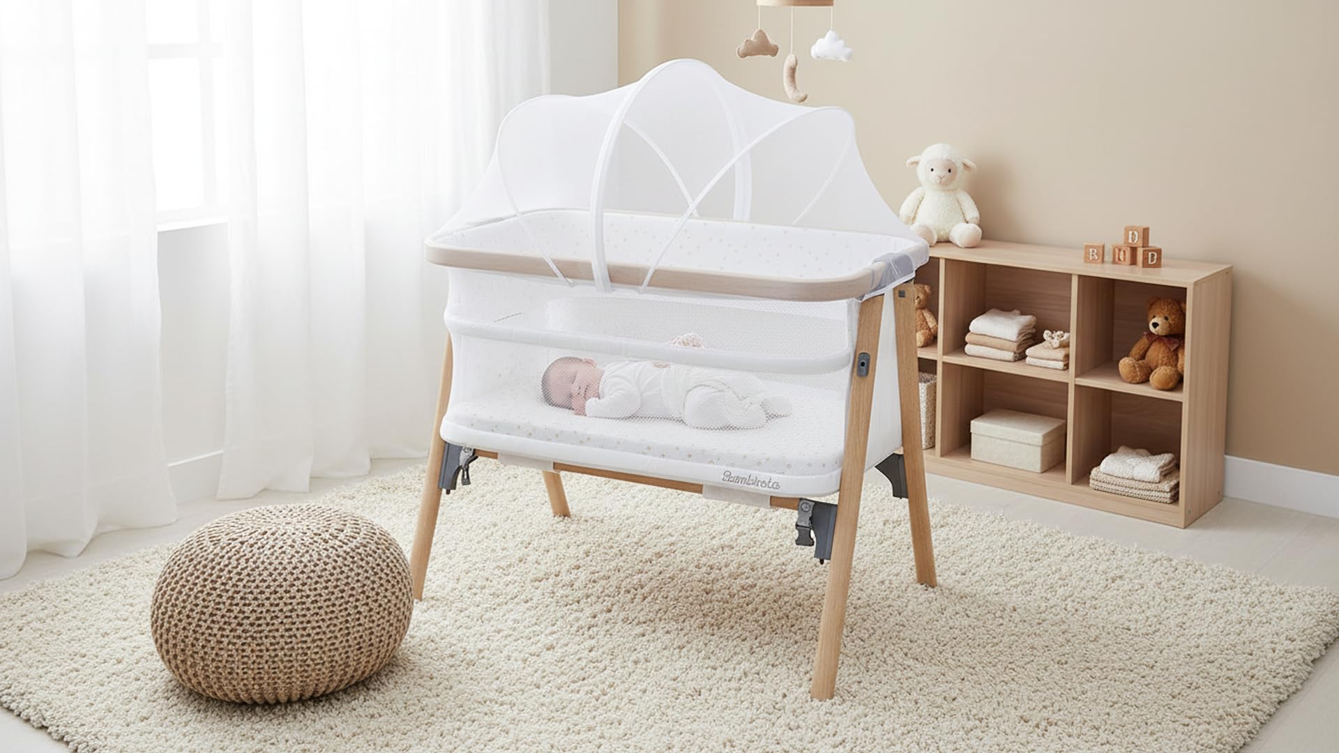 BAMBINETO Cuna Colecho WABI SABI con Mosquitero