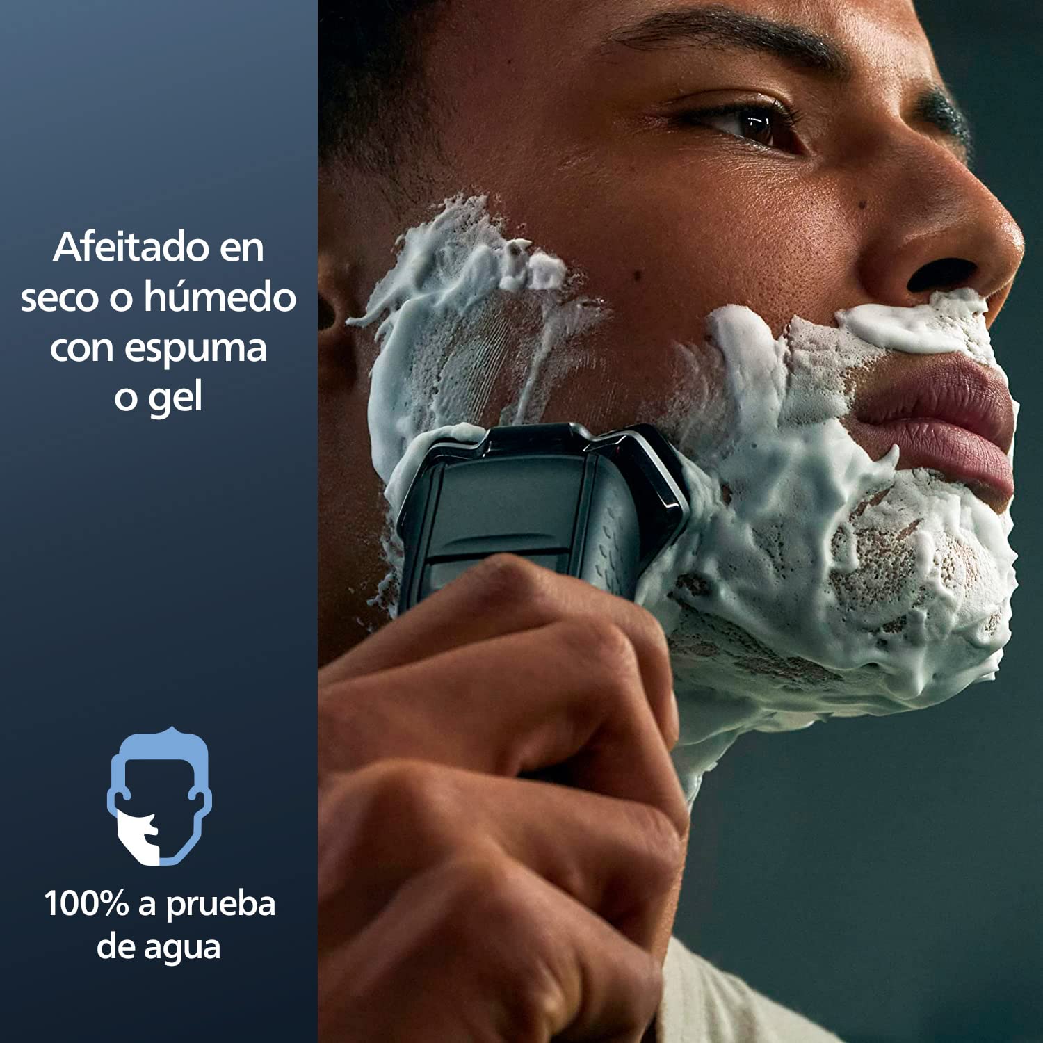 Afeitadora Eléctrica Philips Serie 5000 Negro Cuida la Piel para Hombre