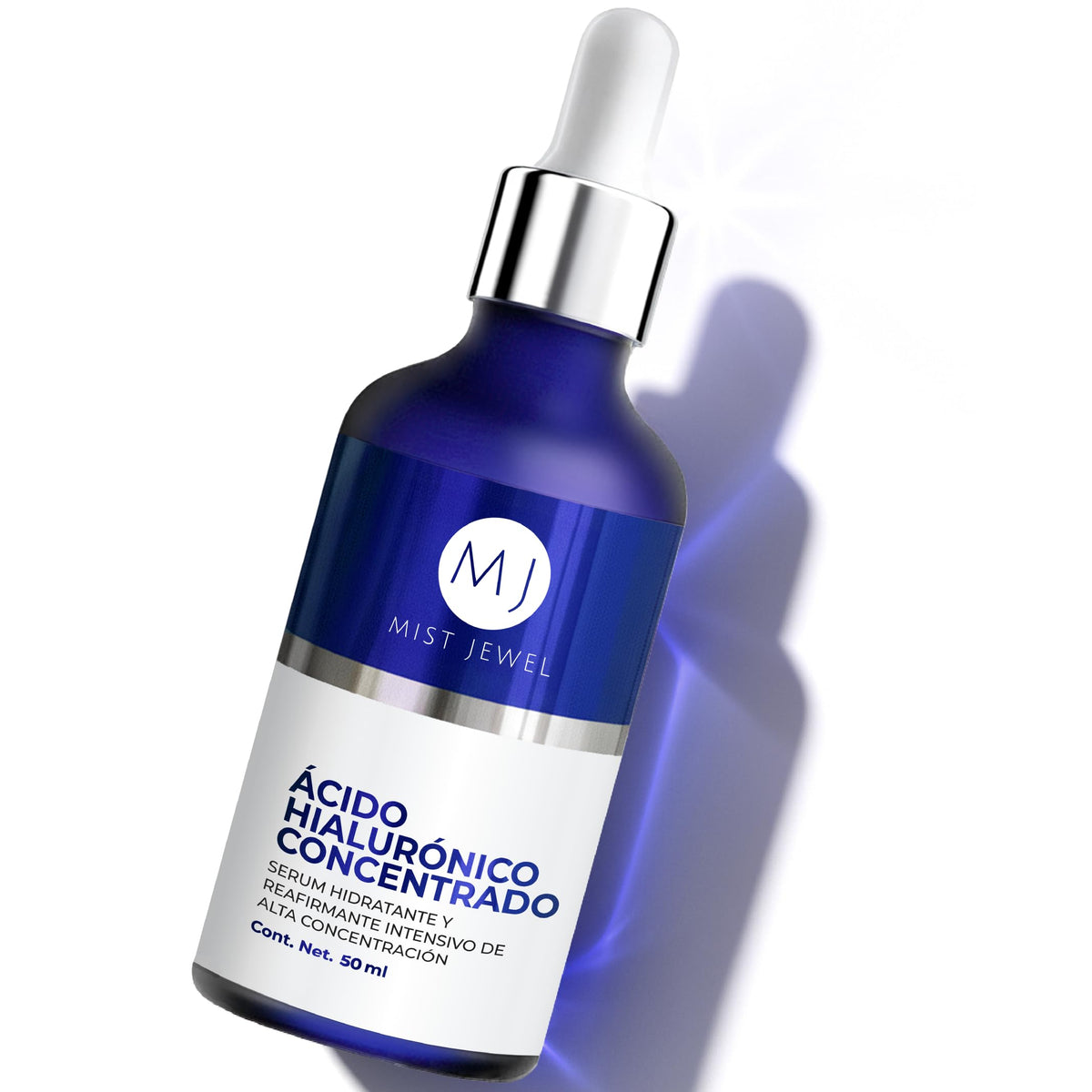 MIST JEWEL - HYDRA - Serum Acido hialuronico facial concentrado para arrugas antiedad | Hyaluronic acid suero para el rostro de alta concentración hidratante intenso y rejuvenecedor 50ml (AH Concentrado)