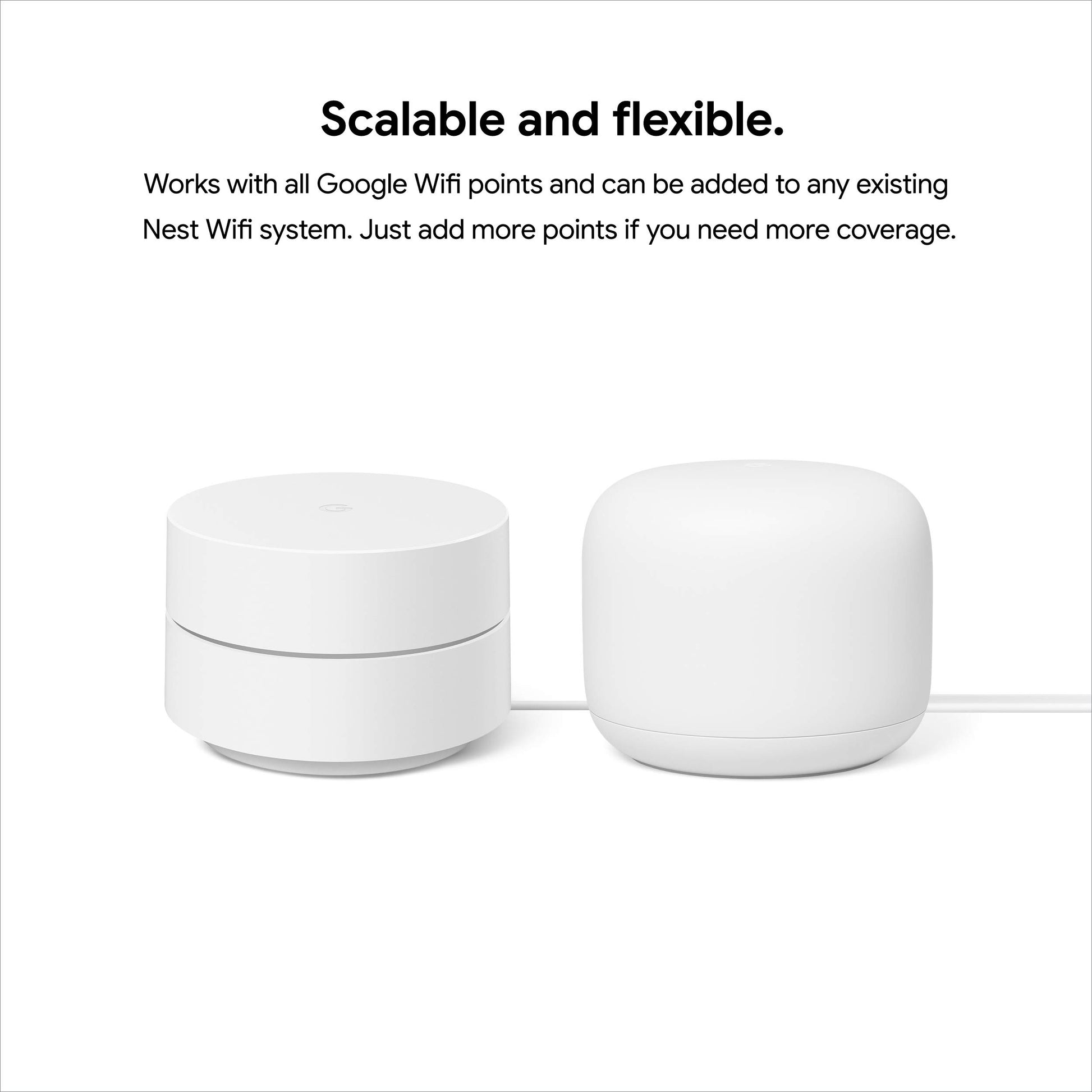 Google WiFi AC1200 - Sistema WiFi de Malla - Enrutador WiFi - Cobertura de 1500 pies Cuadrados - 1 Paquete