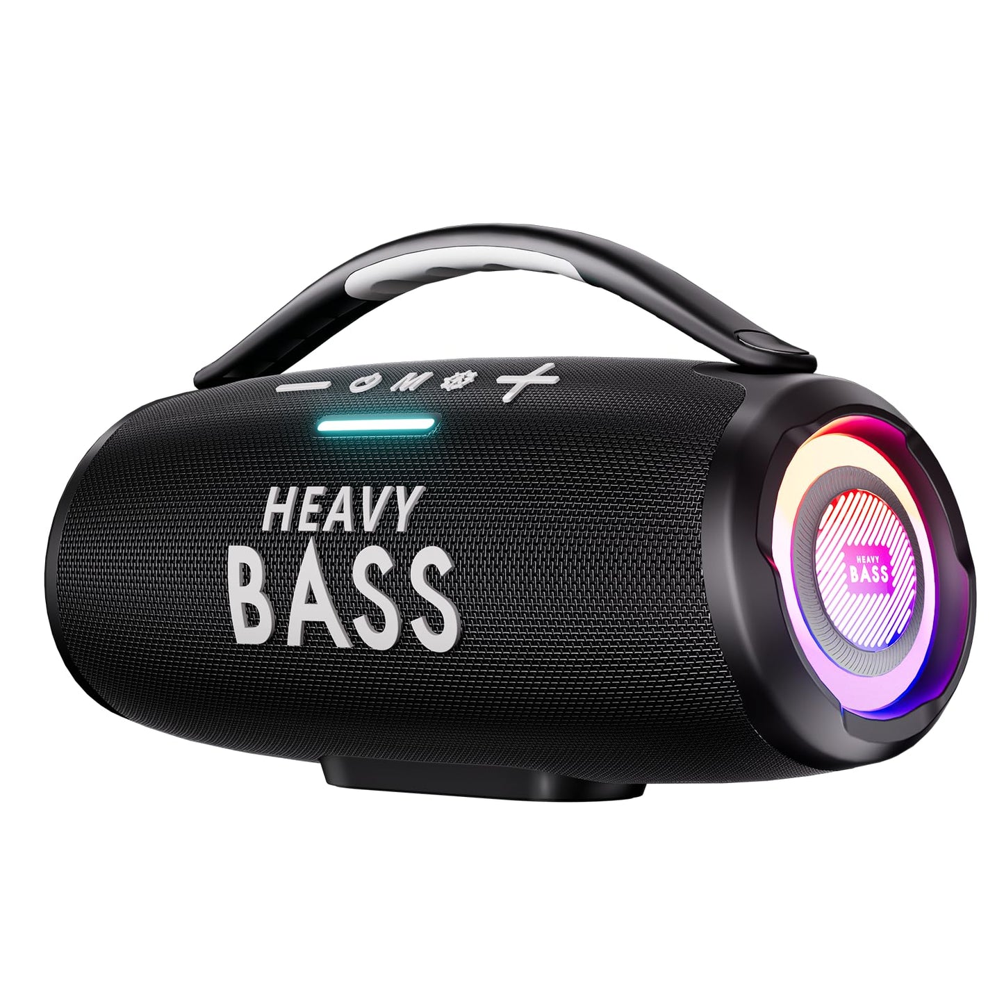 Heavy Bass - Altavoces Bluetooth inalámbricos, Altavoz portátil de 80 W máximo Alto con Graves, Tiempo de reproducción de 20 Horas, IPX6 Impermeable, Doble emparejamiento, Regalo Ideal para Adultos