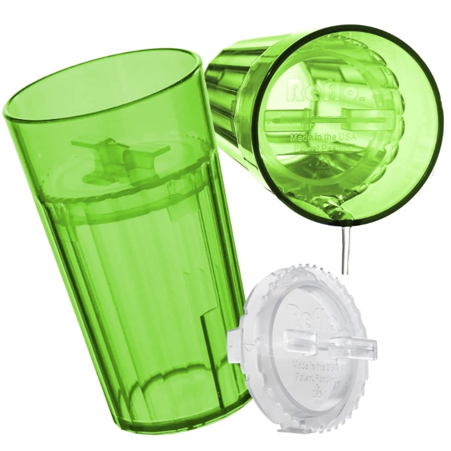 Reflo Smart Cup, una alternativa inteligente a"Sippy Cups", Verde, 2 Cups