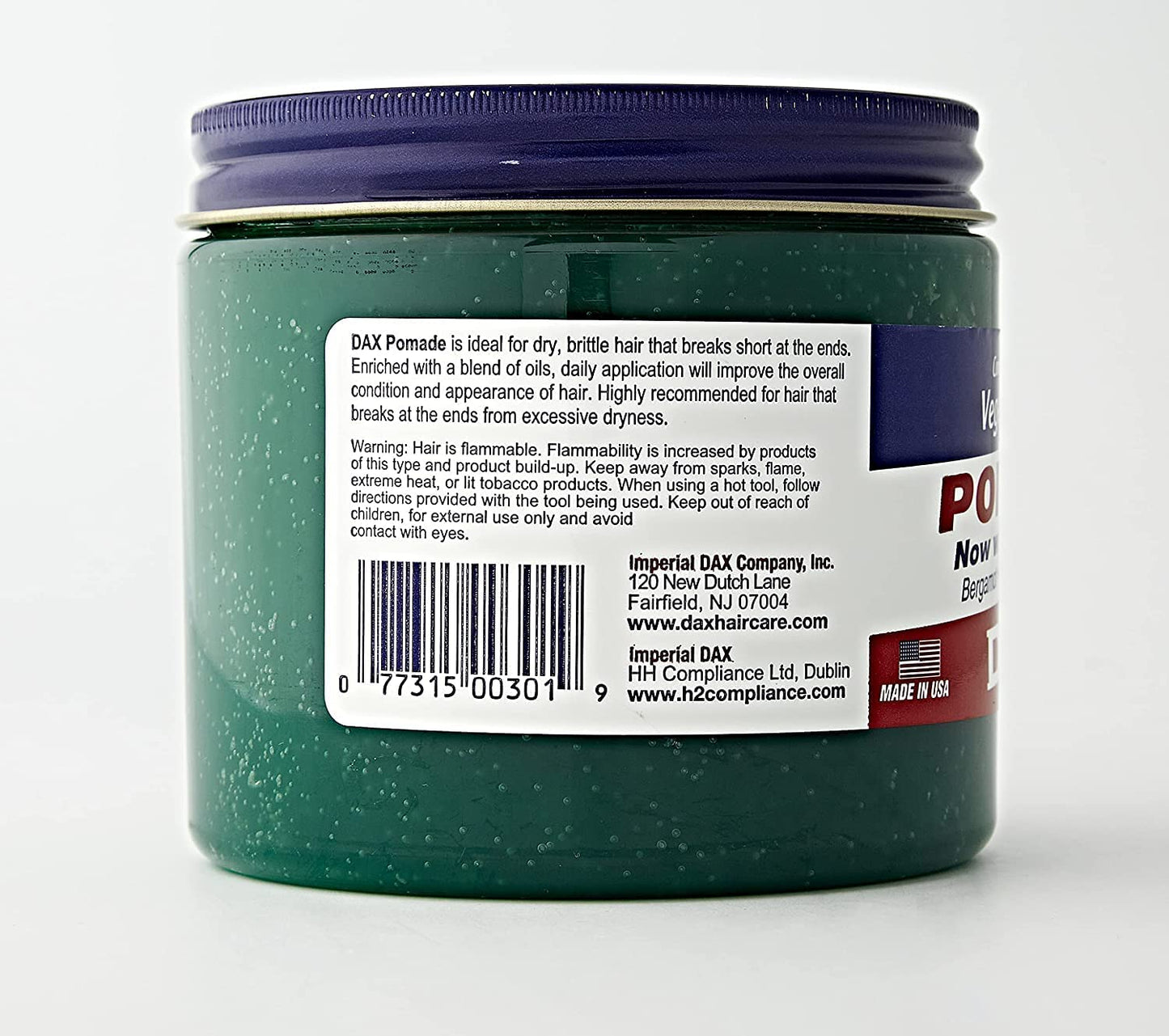 Dax Pomade (Bergamot) 14oz. Jar (2 Pack) by DAX