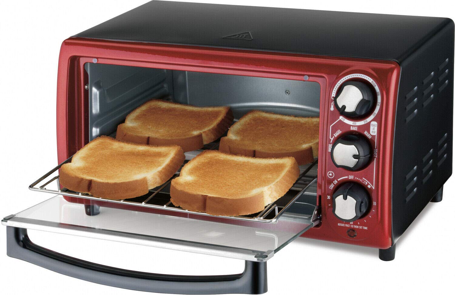 Hamilton Beach 4-Slice Toaster Oven, Red by Hamilton Beach Product