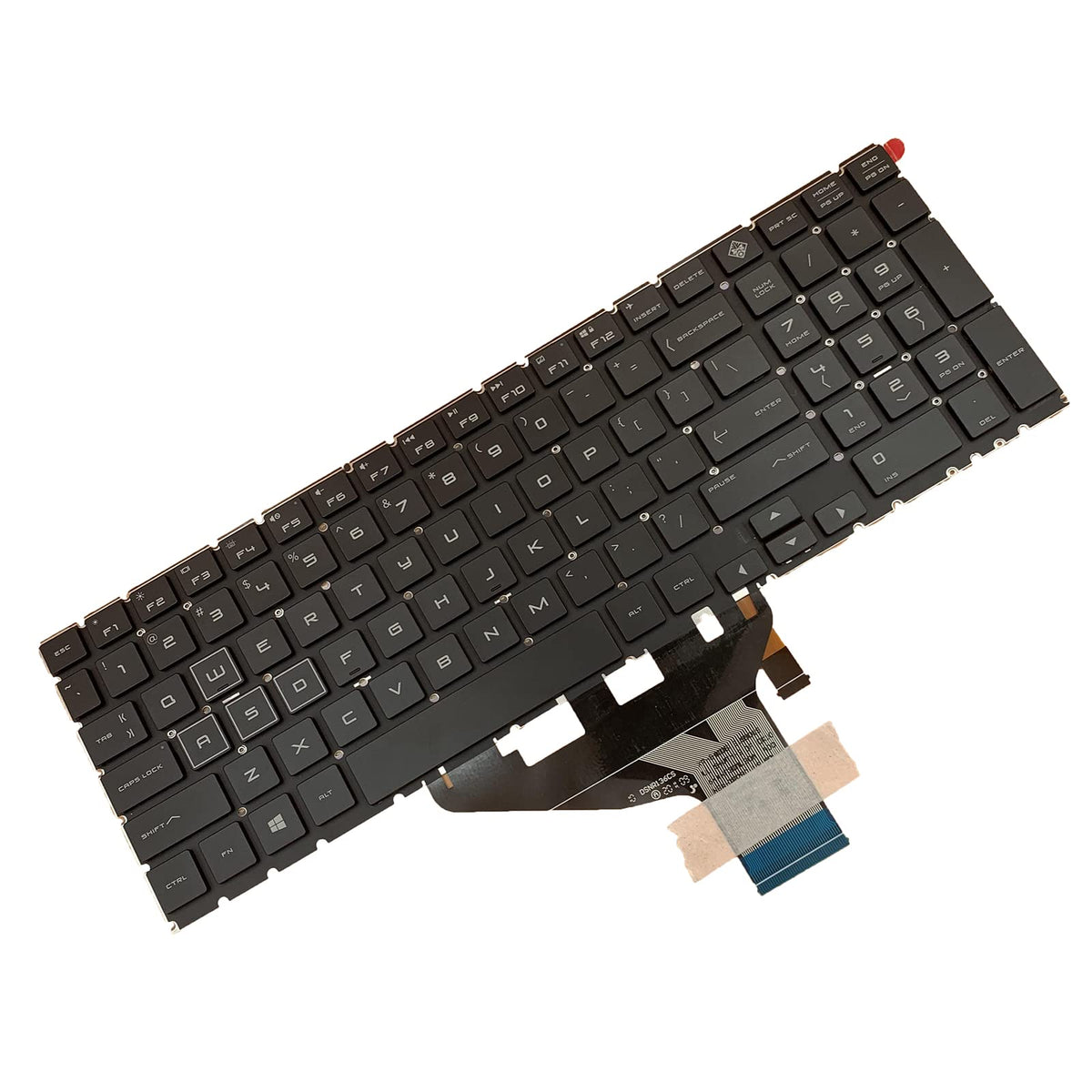 Teclado para Portátil Tiugochr EE. UU. Colorido HP OMEN 15-DC 15-DH 15T-DC 17-CB 15-DC0153TX