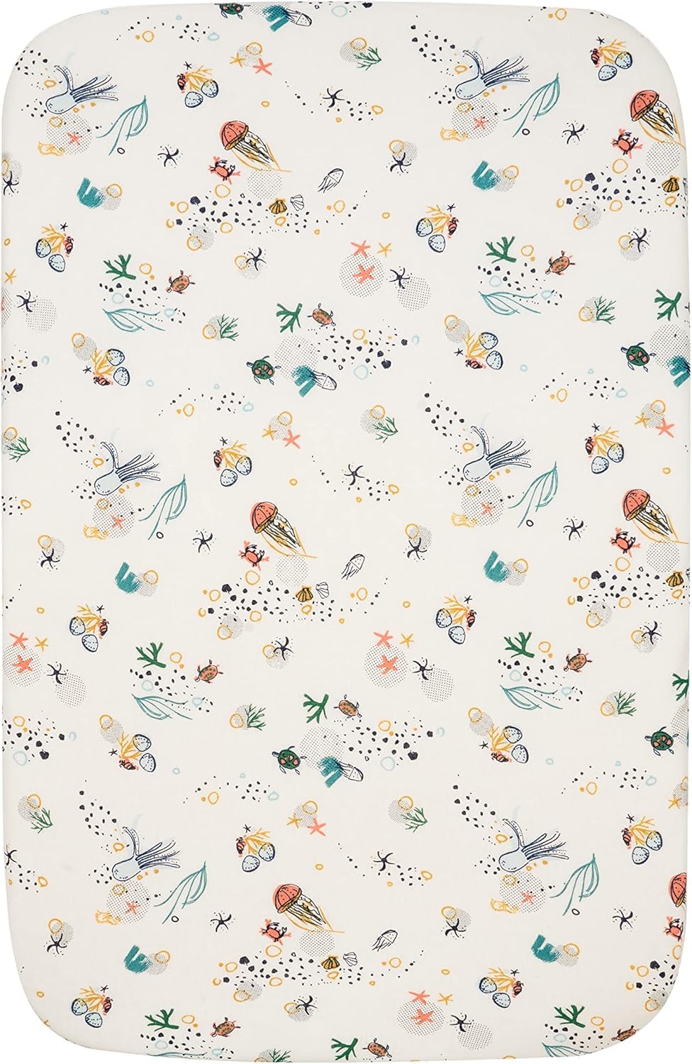 Tutti Bambini Our Planet - Juego de 2 sábanas bajeras Ajustables para Cuna (100% algodón orgánico, para colchones de 53 x 80 cm a 60 x 90 cm)