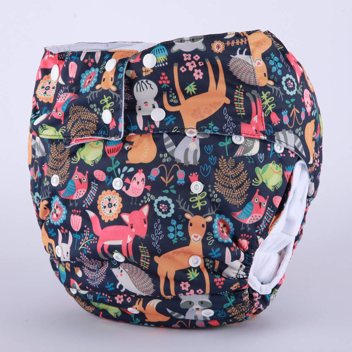 Sigzagor - Pañal de tela para adolescentes y adultos, reutilizable, lavable para discapacidad (conejo de zorro animal)