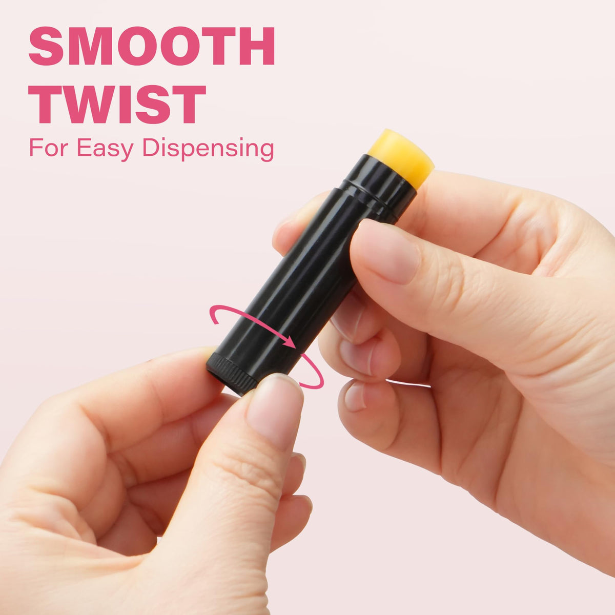 LotFancy Tubos De Bálsamo Labial Con Bandeja De Llenado Y Espátula 50 Unidades De 45 Ml Sin Bpa Ni Fugas Juego Hecho A Mano Negro