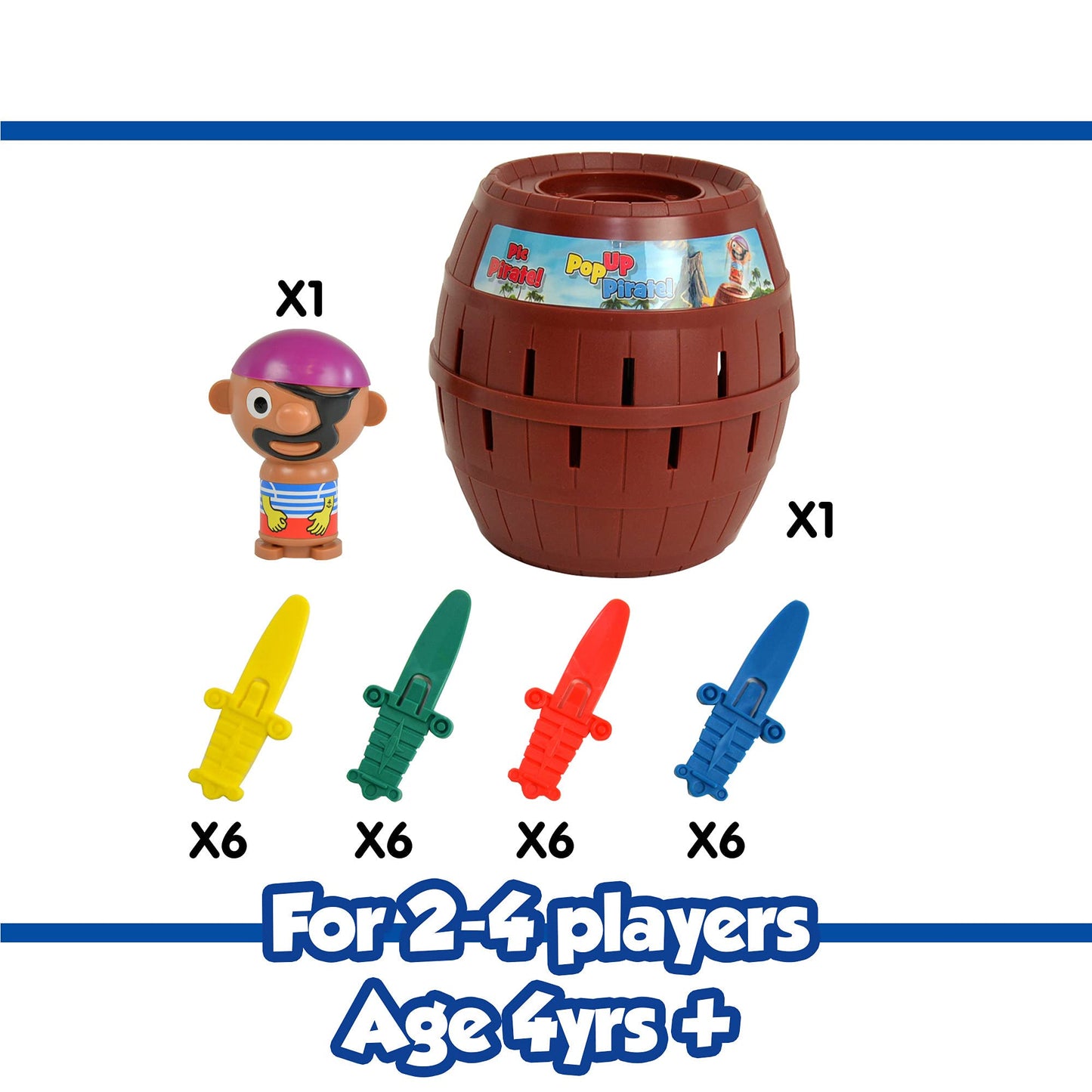 Juego de Tablero TOMY Pop Up Pirate para Niños 4 Años