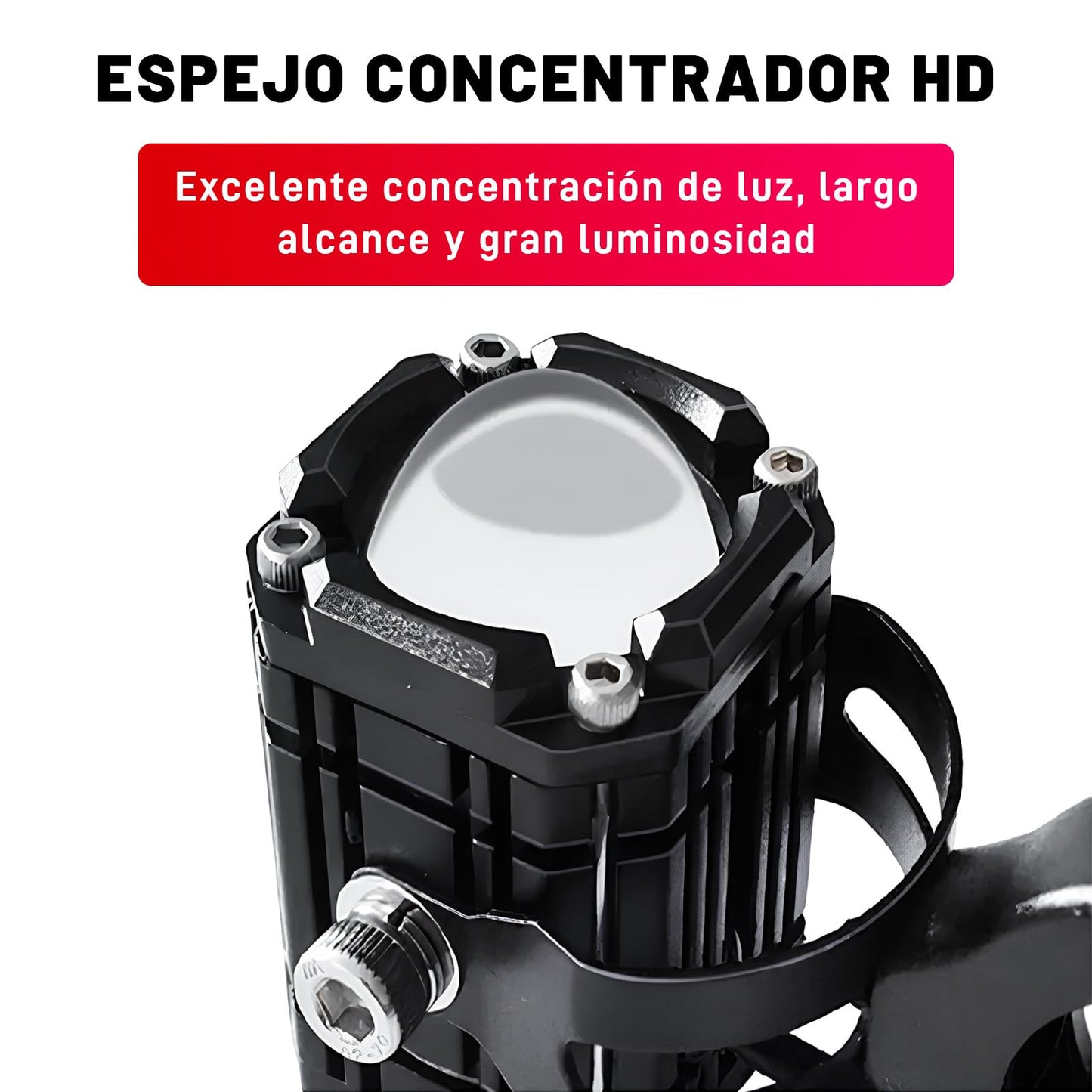 AUTOFAST 65w Faros Led para Moto,6500k Luz Antiniebla Auxiliares para Auto,Luces para Moto de Doble Lente,Faros De Niebla para Moto,Focos Led Exploradoras Para Moto,luces para cuatrimoto,2pcs