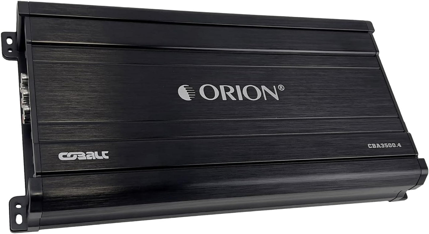 Amplificador de Audio para Coche Orion Cobalt Azul, 4 Canales Clase A/B, 1750 W RMS, 3500 W Max, Potencia de Graves MOSFET para Subwoofer Estéreo de 2 Ohmios Estable