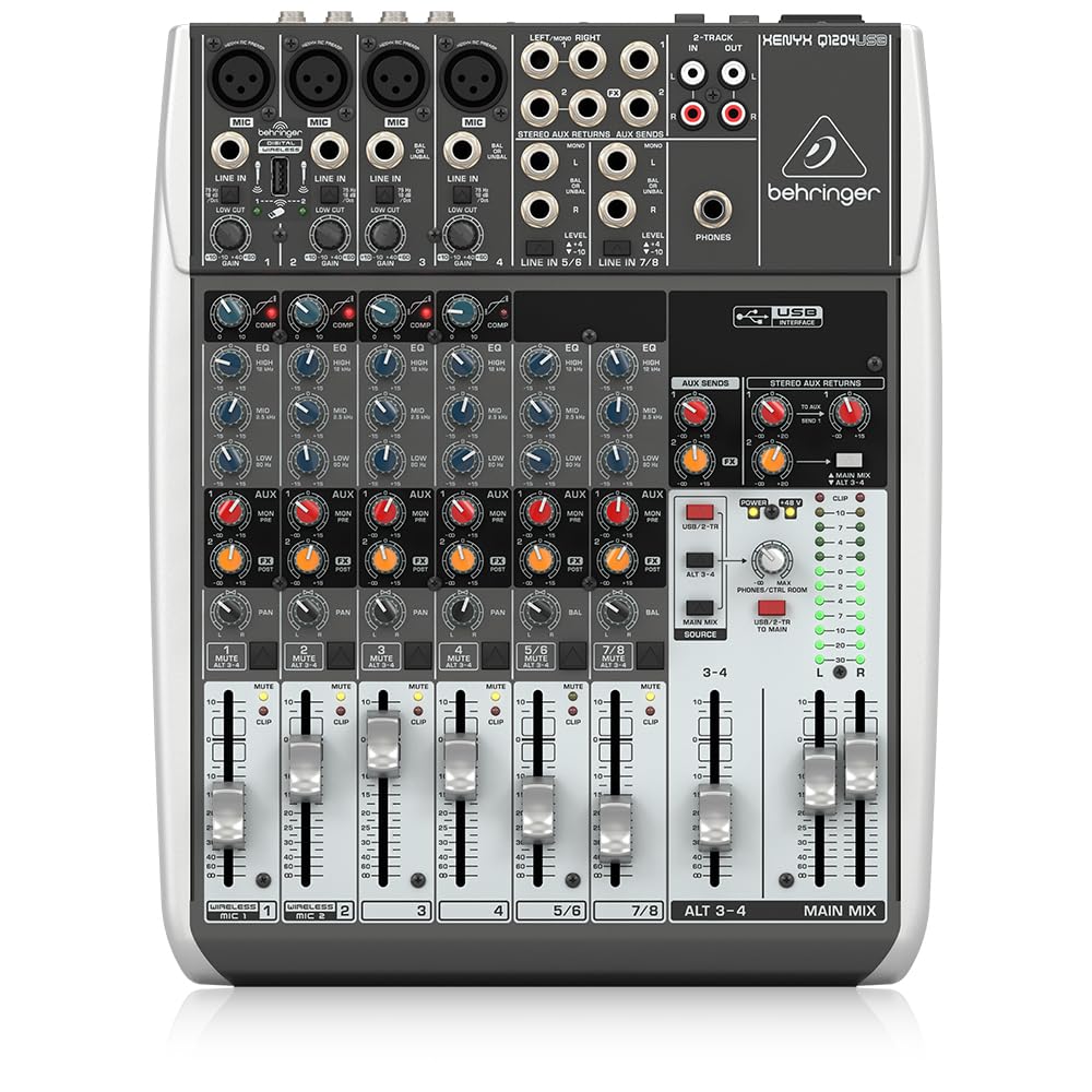 Behringer Q1204Usb Dj Mixer - Mezclador Para Dj