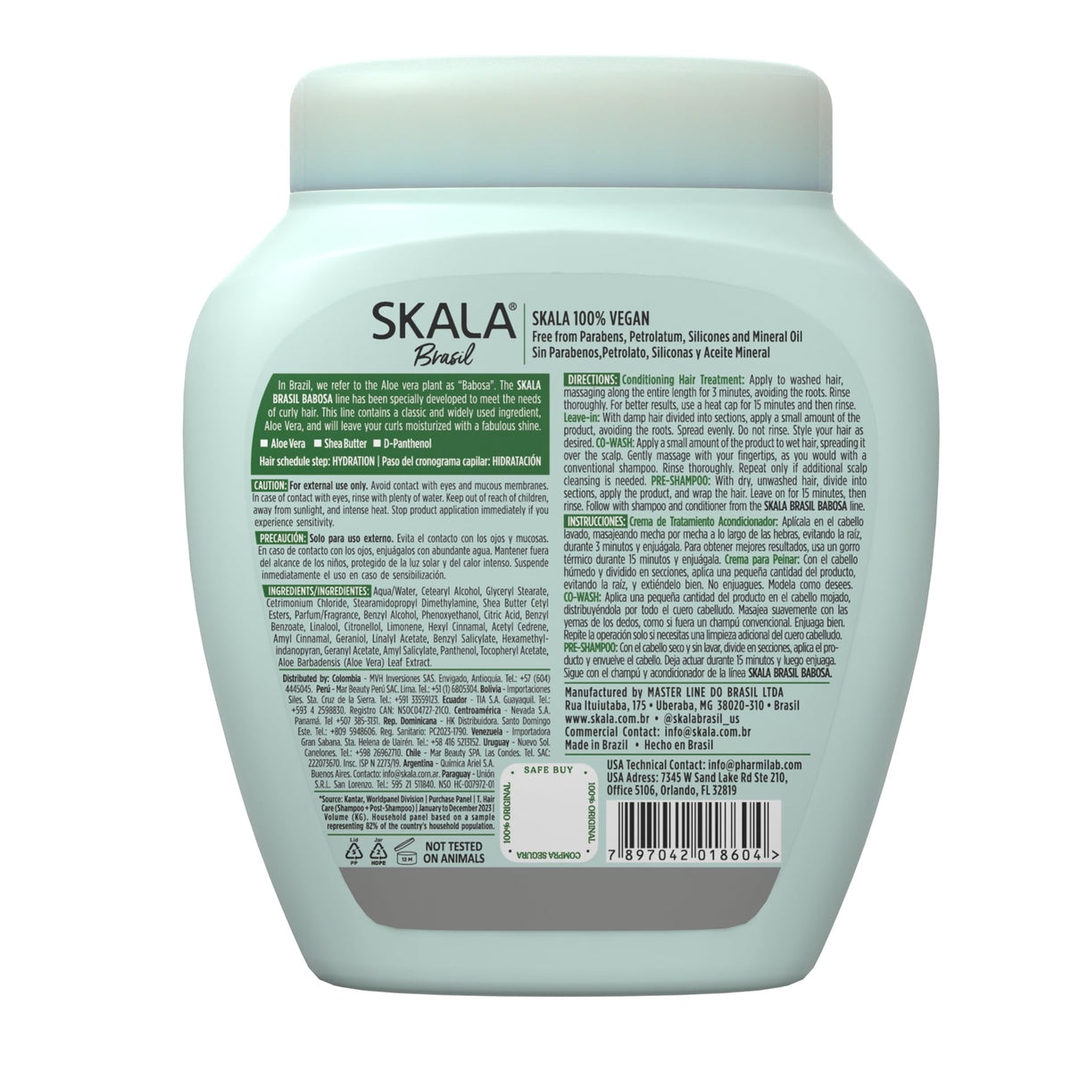 SKALA Babosa Crema 2 en 1 y Leave-In para Todo Tipo de Rizos 1 kg