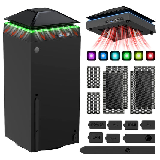 Ventilador de Refrigeración MENEEA Colorida a Prueba de Polvo para Xbox Series X