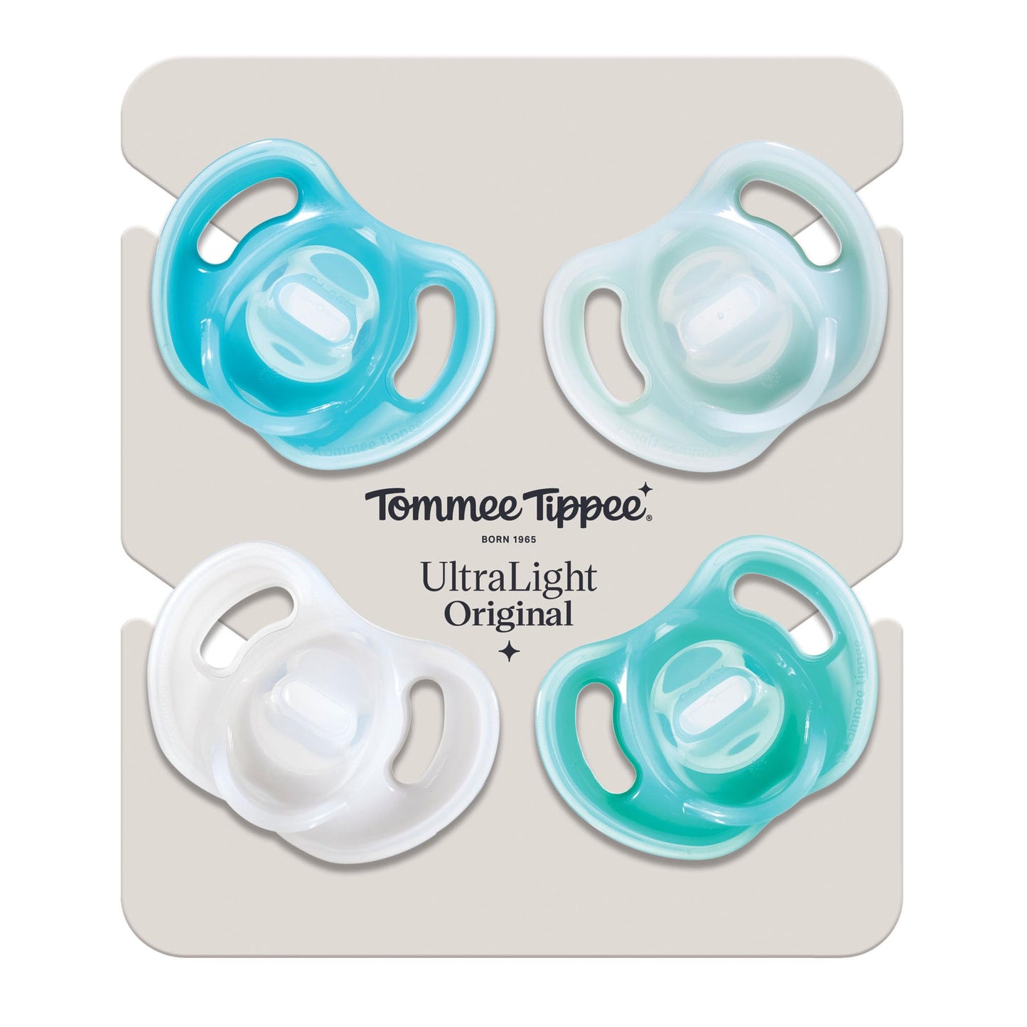 Chupetes Tommee Tippee Silicona Ultra Ligera Diseño Simétrico para Bebés 0-6 Meses Paquete de 4