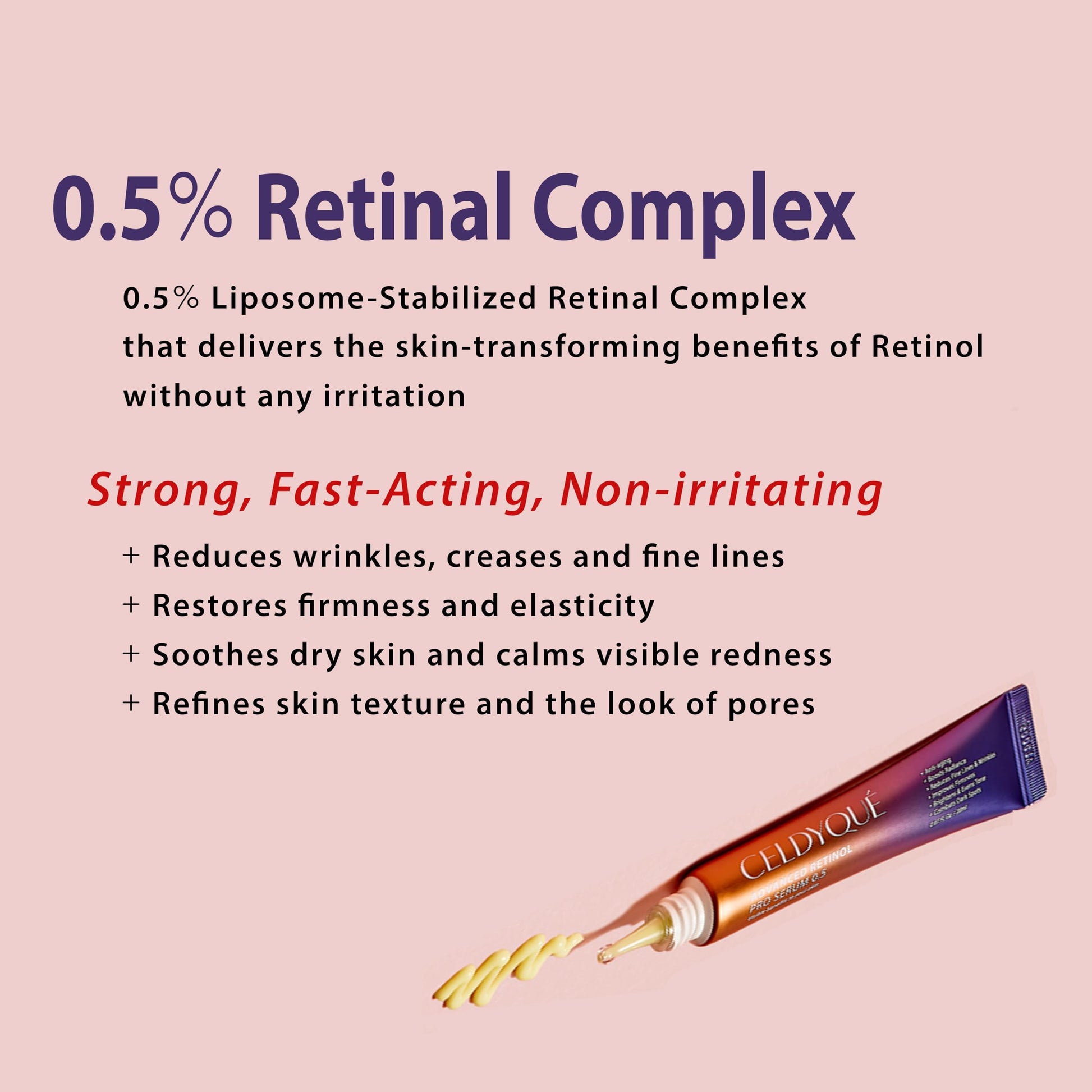 Concentrado de volufilina 100% puro y suero avanzado de retinol Pro 0,5 reafirmante, antiarrugas y potenciador de la luminosidad con centella asiática, ácido hialurónico y niacinamida para pieles