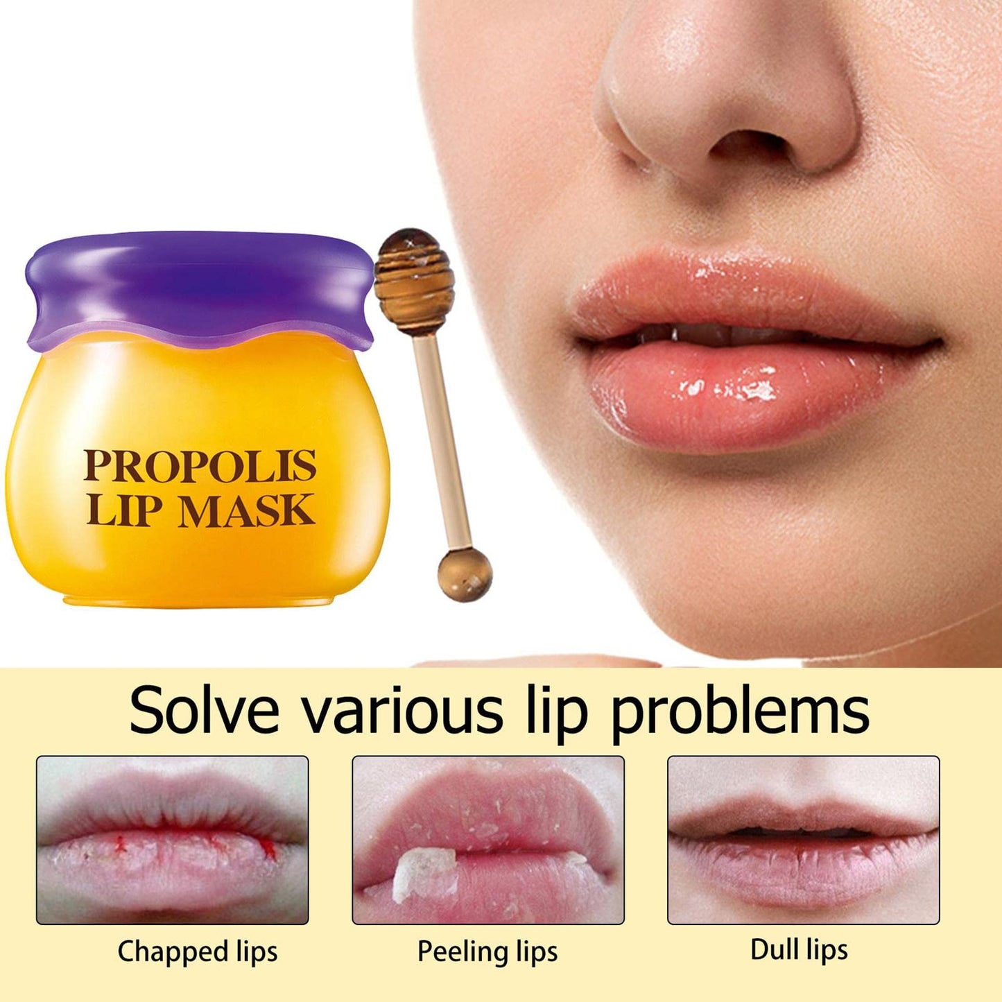 Bálsamo Labial ZHAOG Fresa y Miel Hidratante para Noche