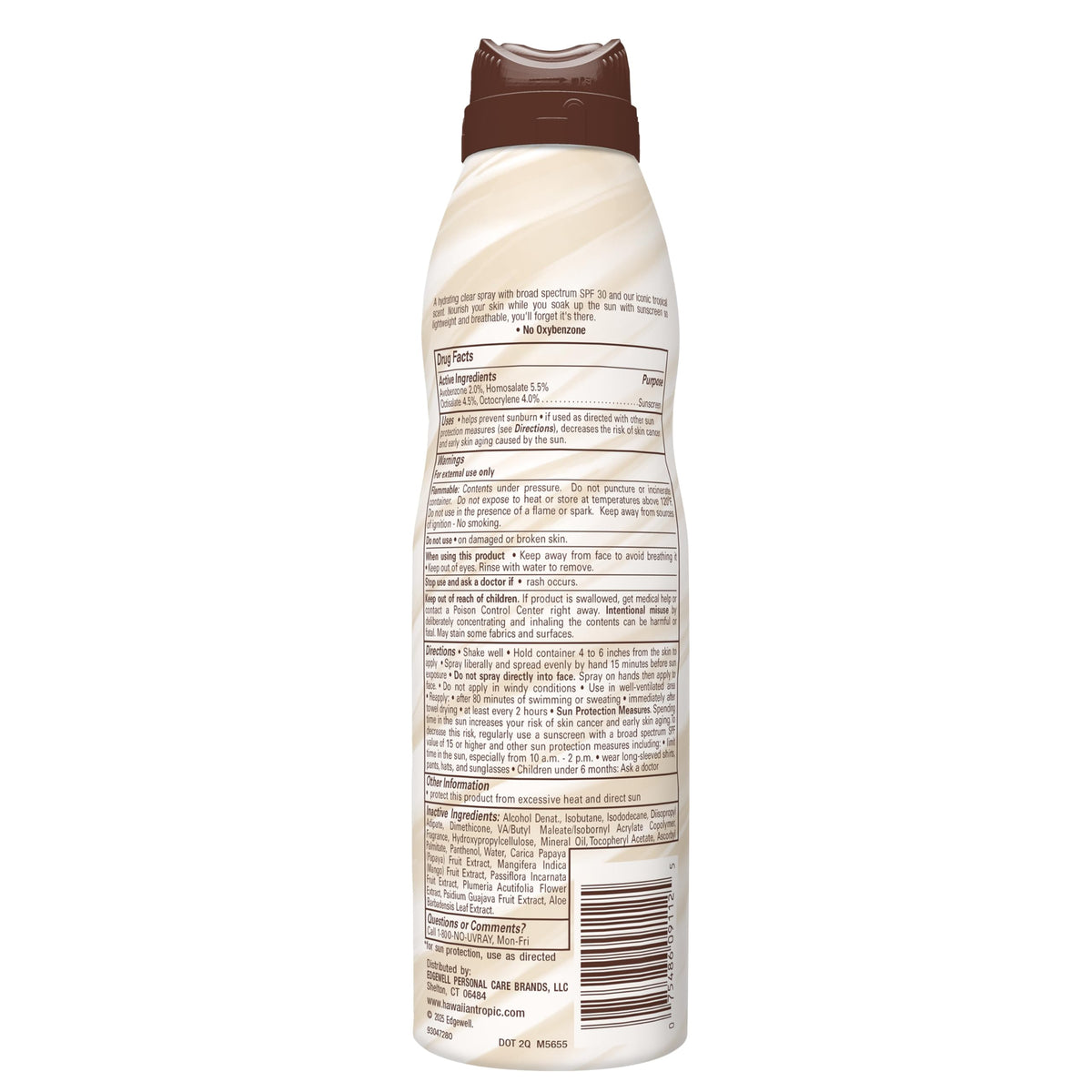Hawaiian Tropic Silk Hydration Weightless Sunscreen Spray, SPF 30, 6oz - Twin Pack