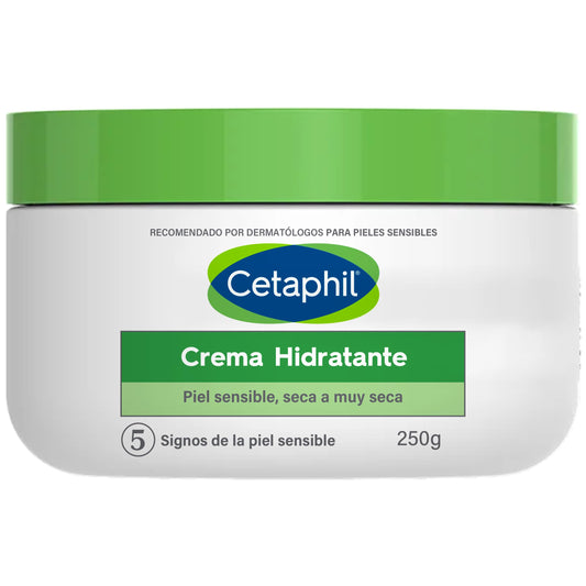 CETAPHIL Crema Hidratante 1 pz 250 g Restablece la Barrera Natural de la Piel en 1 Semana Recomendada por Dermatólogos para Piel Sensible